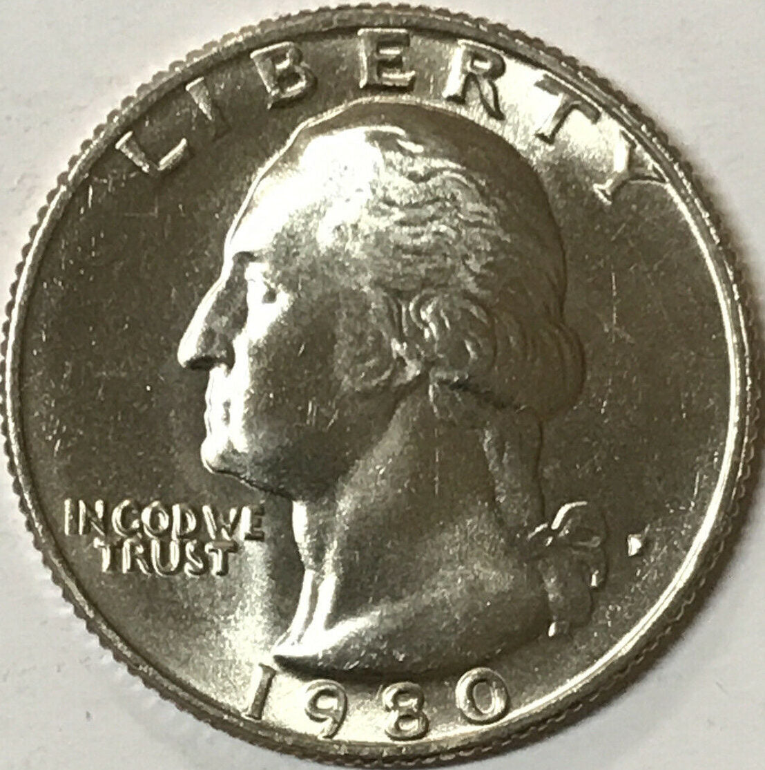 1980 D 25C Washington Quarter Clad Single Coin BU UNC