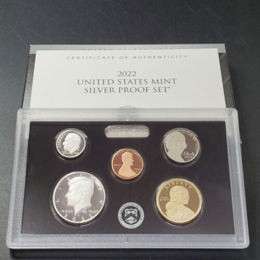 2022 United States Silver Proof Set OGP Box COA 10 Coins w/ Womens Quarters FULL