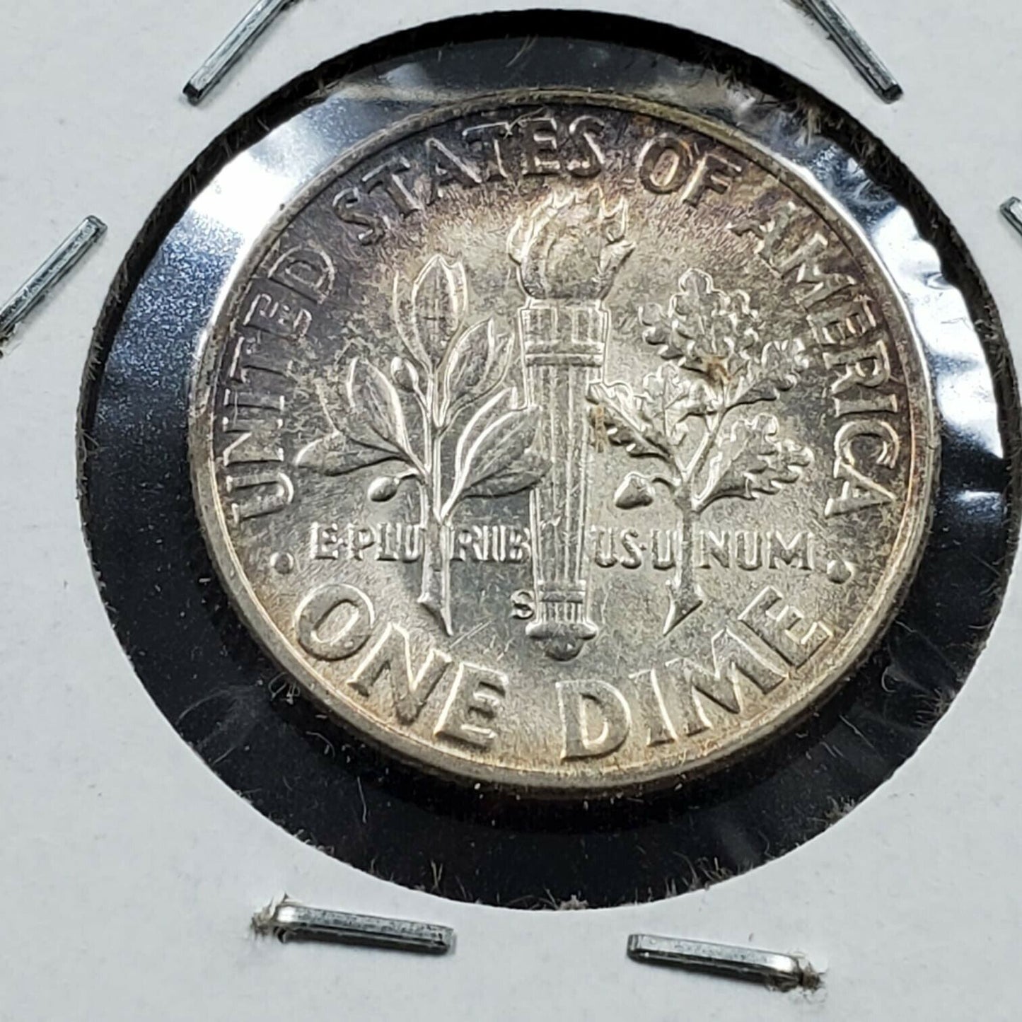 1946 S Roosevelt Silver Dime CH BU Uncirculated Neat Toning Toner