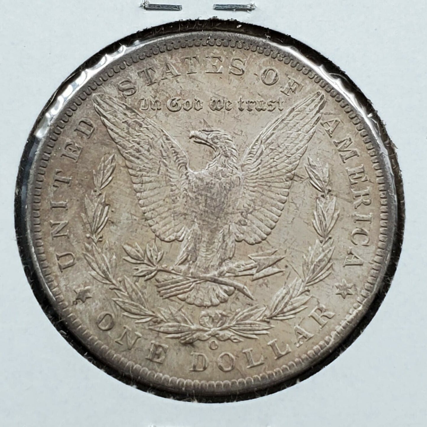 1885 O $1 Morgan Silver Dollar Coin XF AU Circulated Toned Weak Strike