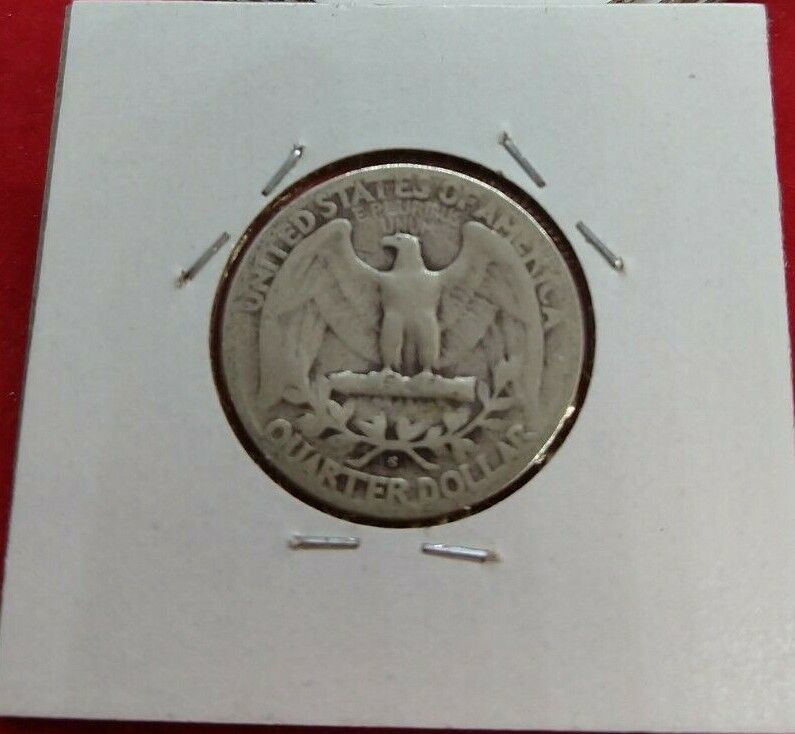1945 S Washington Silver Quarter Coin DDO Double Die Obverse Motto Circulated