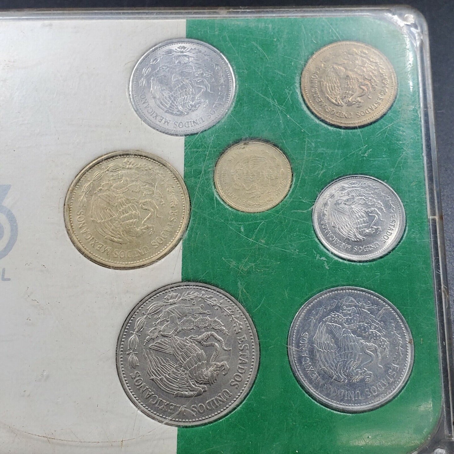 Mixed Date Mexico Mint Set Commemorating The 1986 FIFA World Cup BU UNC Coins