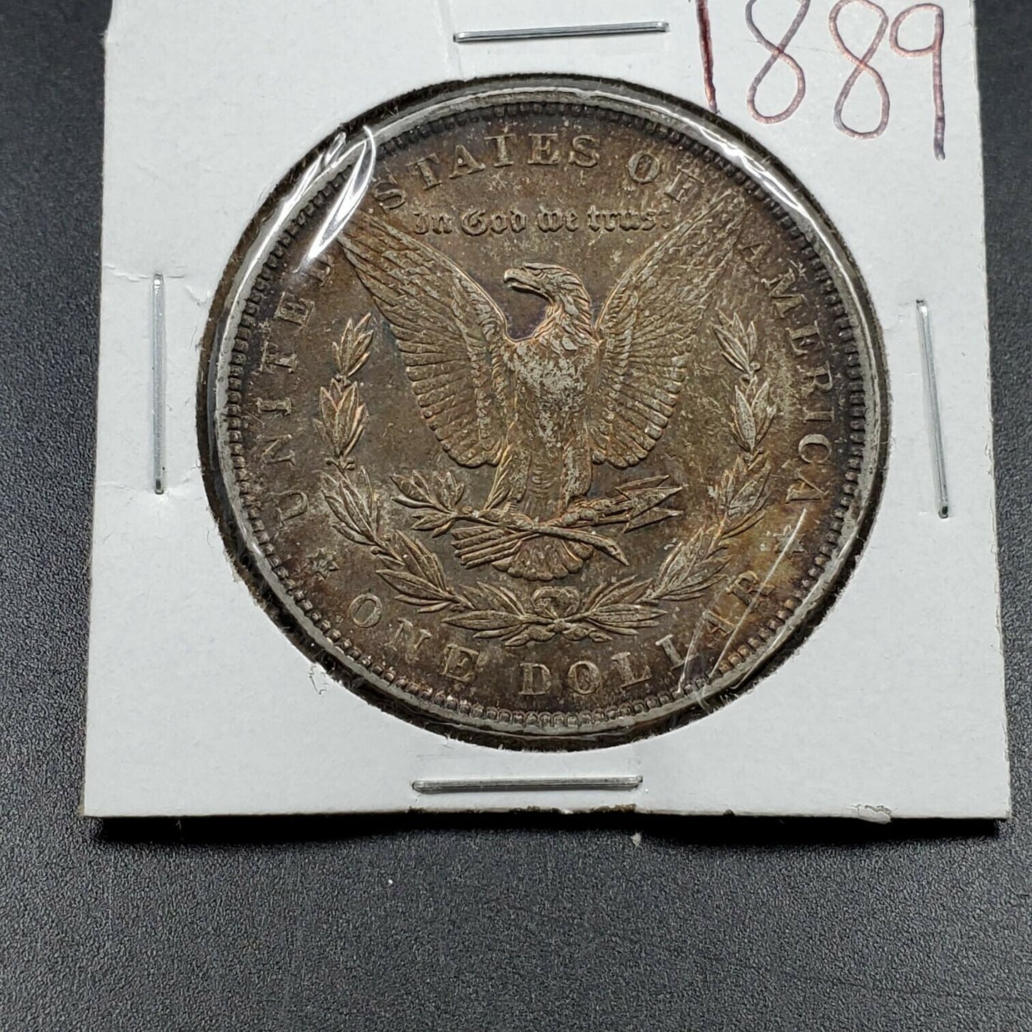 1889 $1 Morgan Silver Dollar Coin Choice XF EF / AU Original Toning