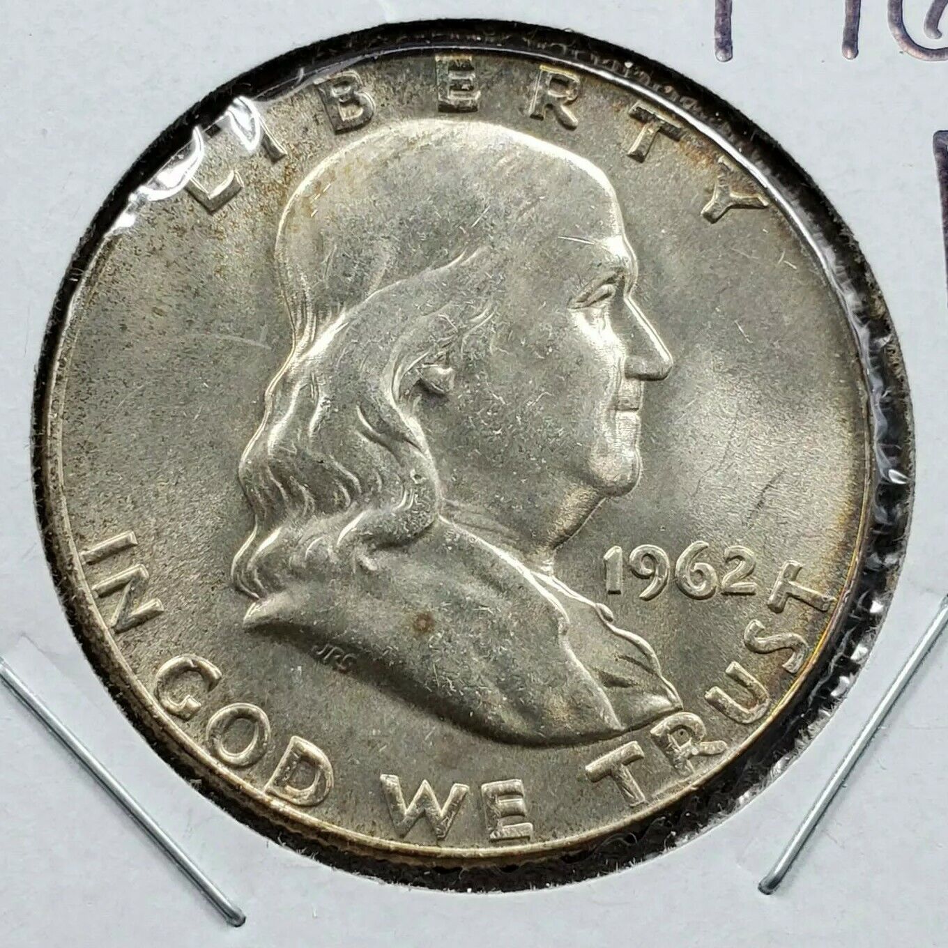 1962 P Franklin Silver Half Dollar Coin Choice BU UNCIRCULATED SOME Neat Toning
