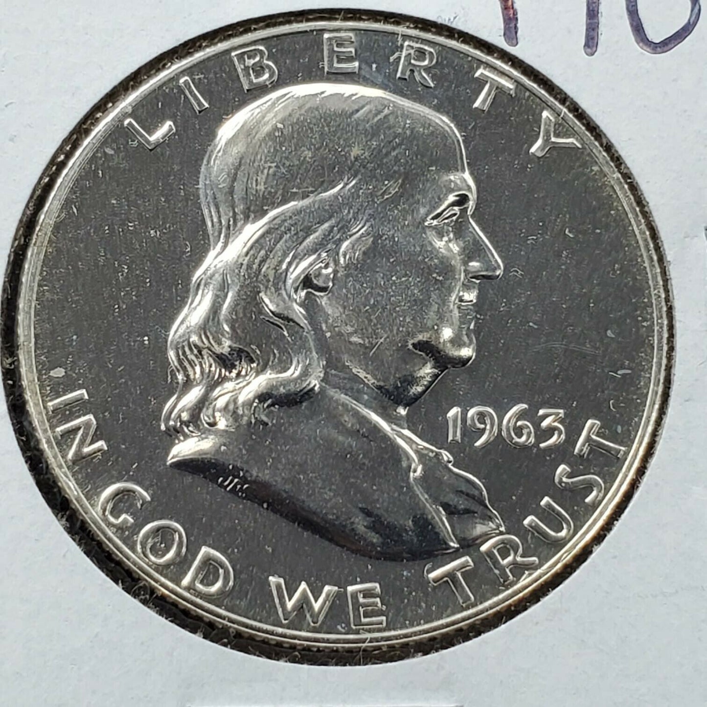 1963 P Franklin Silver Half Dollar Coin Choice Gem Proof Not Much Toning Origina