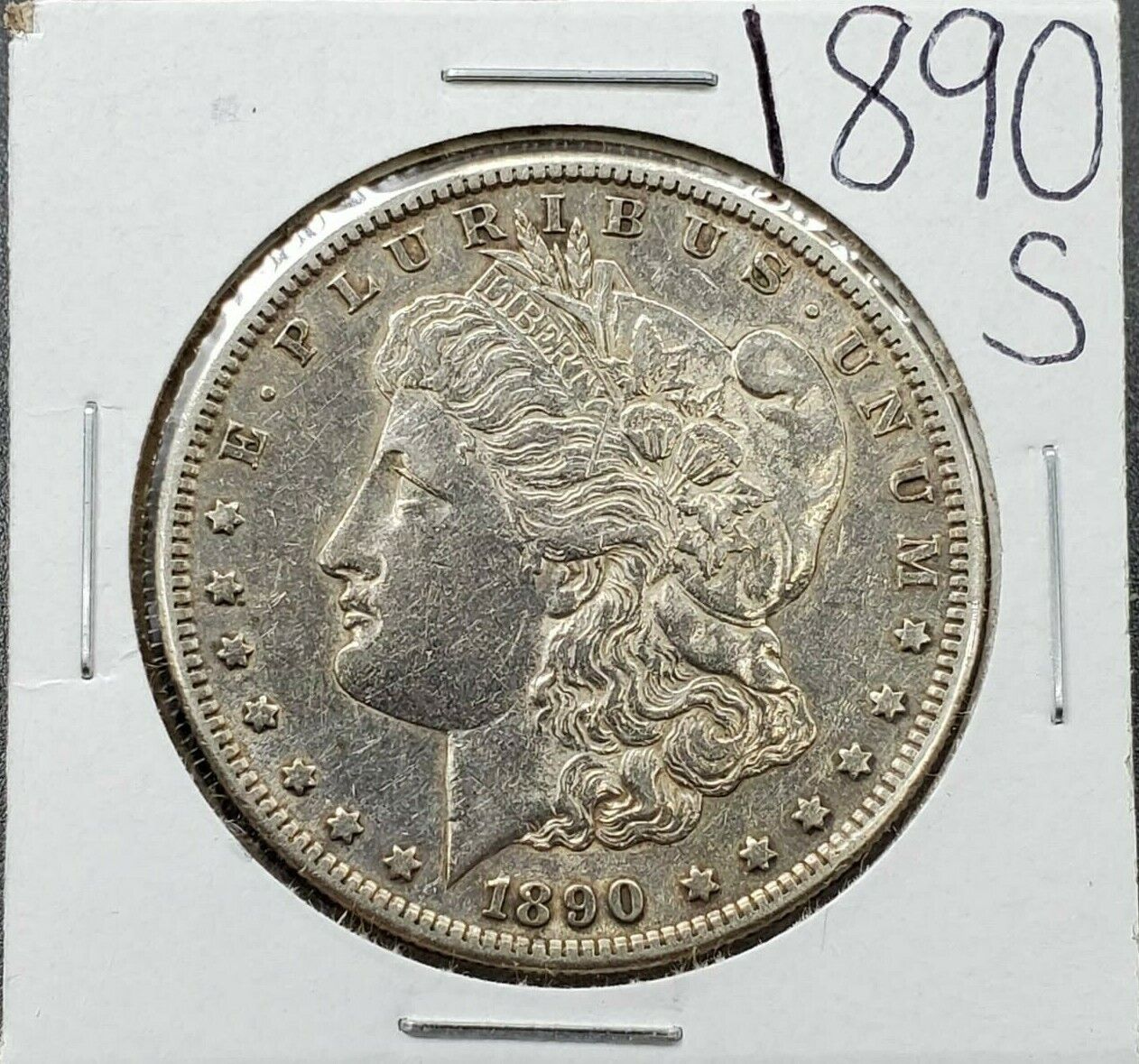 1890 S $1 Morgan Silver Dollar Coin Choice EF XF Extra Fine Circulated Nice