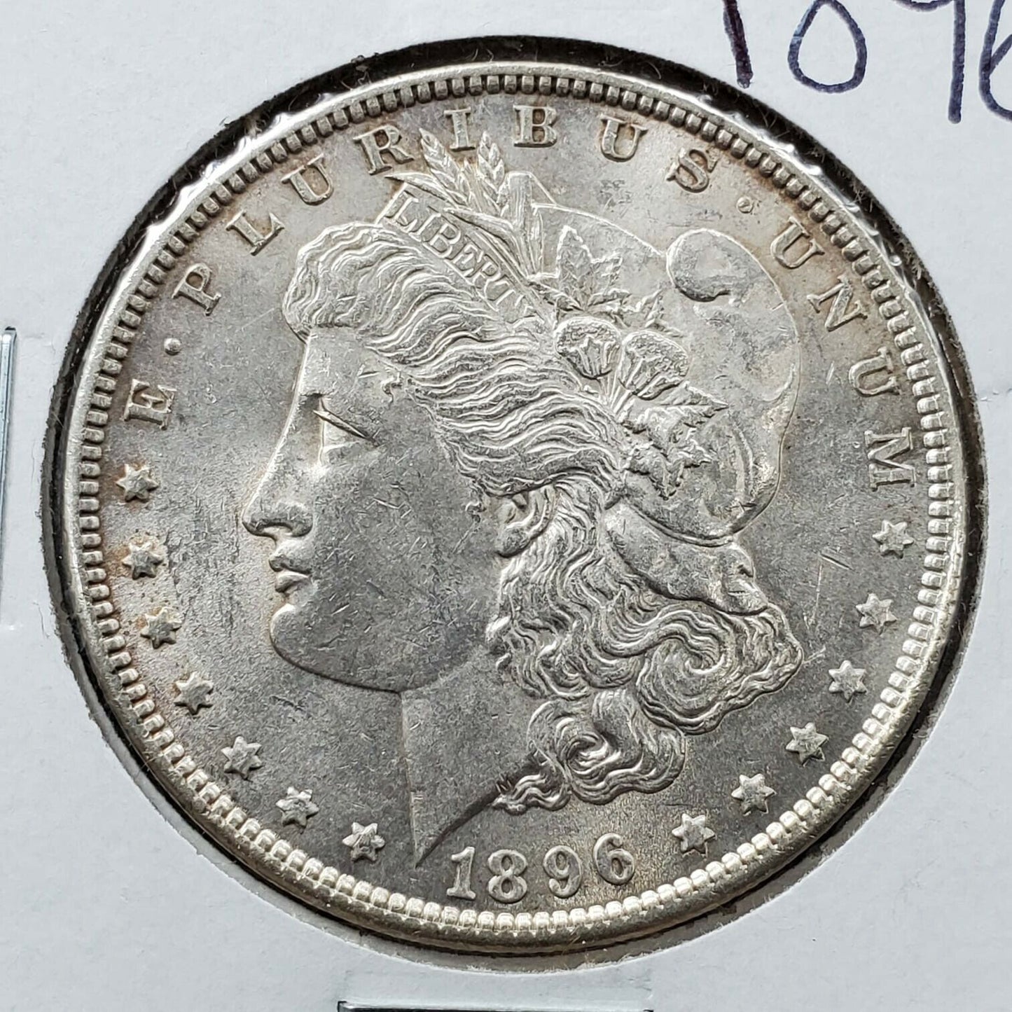 1896 P $1 Morgan Silver Dollar Coin AVG BU UNC Uncirculated Condition Nice Coin
