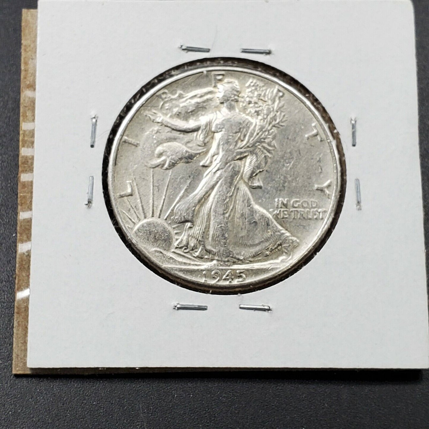 1945 P Walking Liberty Half Dollar Coin FS-901 MISSING INITIALS ERROR Variety