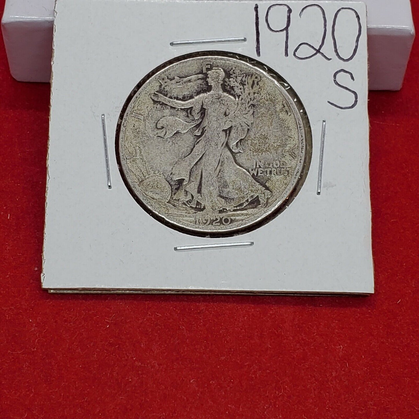 1920 S Walking Liberty Silver Half Dollar Coin Choice AG / Good Circulated