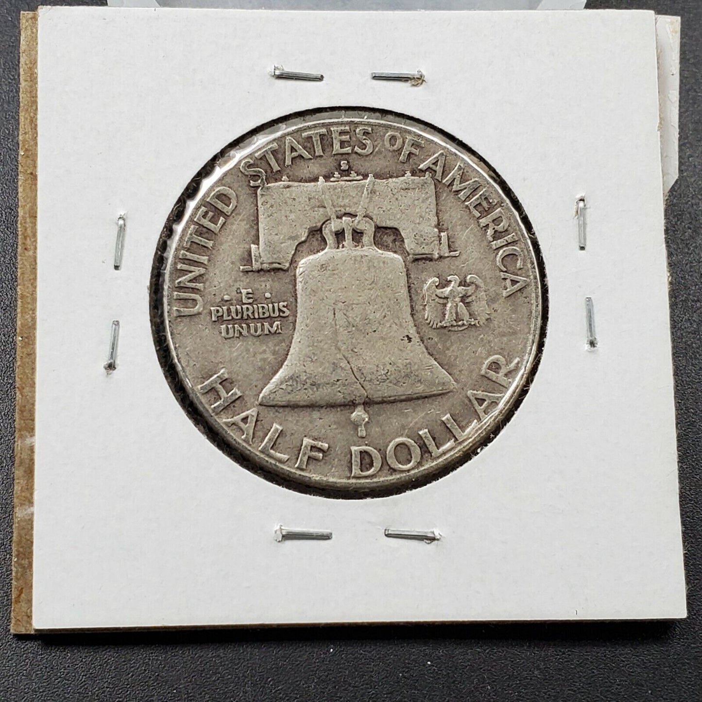 1954 S Franklin Silver Half Dollar Coin AVG VF VERY FINE CIRCULATED CONDITION