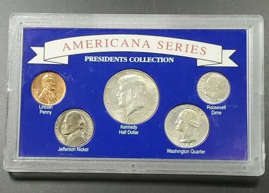 1964 Americana Series Presidents Collection Mint Set 90% Silver 50c 25c & 10c