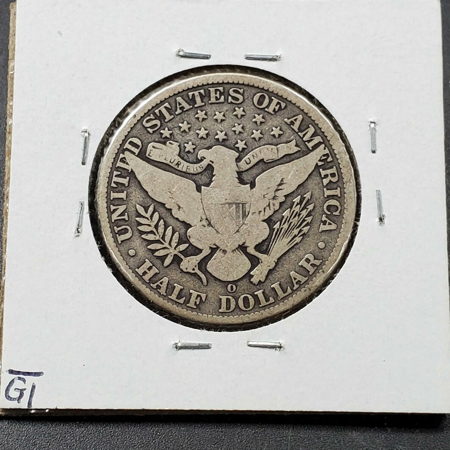 1904 O Barber Silver Half Dollar Coin Choice VG Very Good / Fine Details Scratch