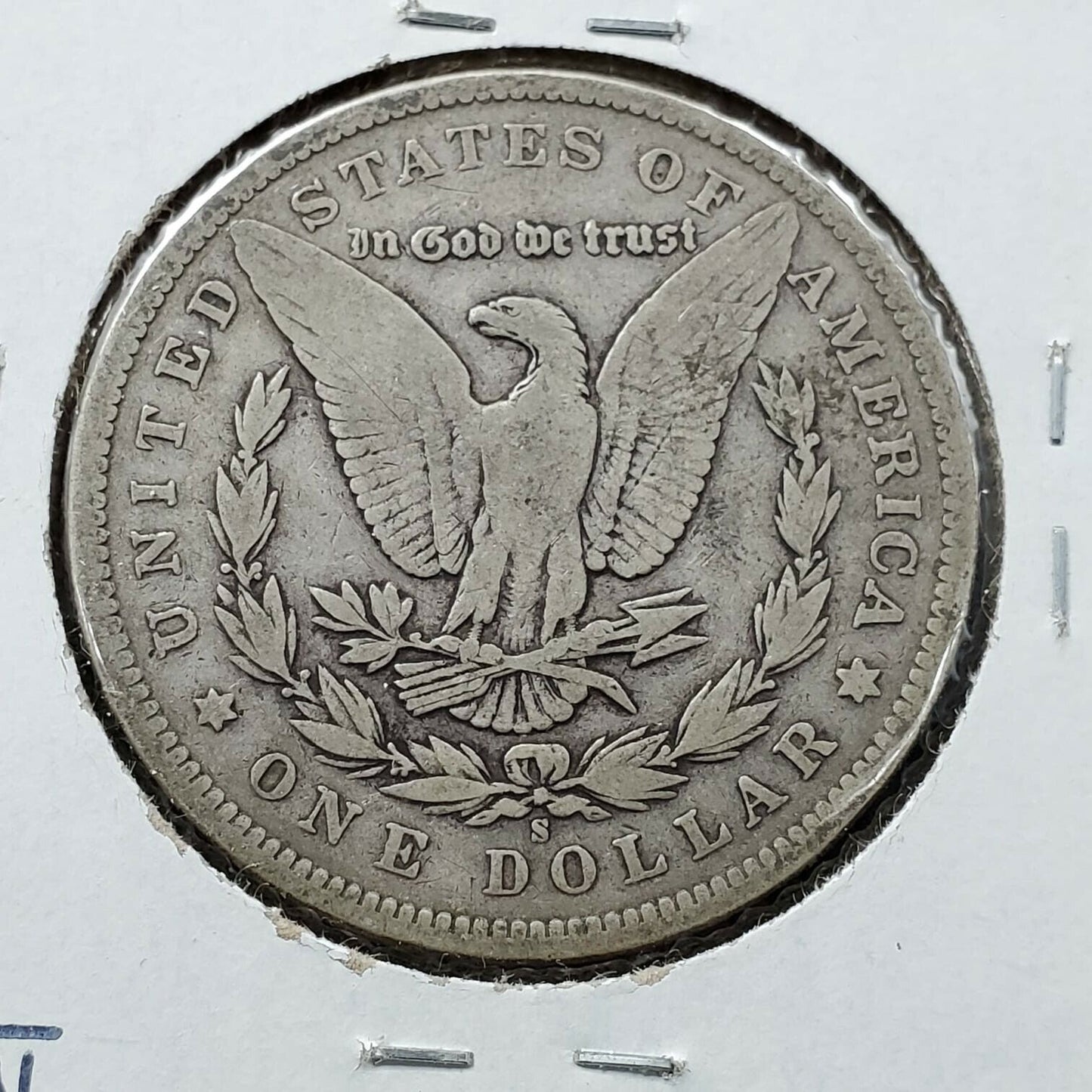 1898 S $1 Morgan Silver Eagle Dollar Coin Fine / VF Very Fine Filled 9 VAM Date