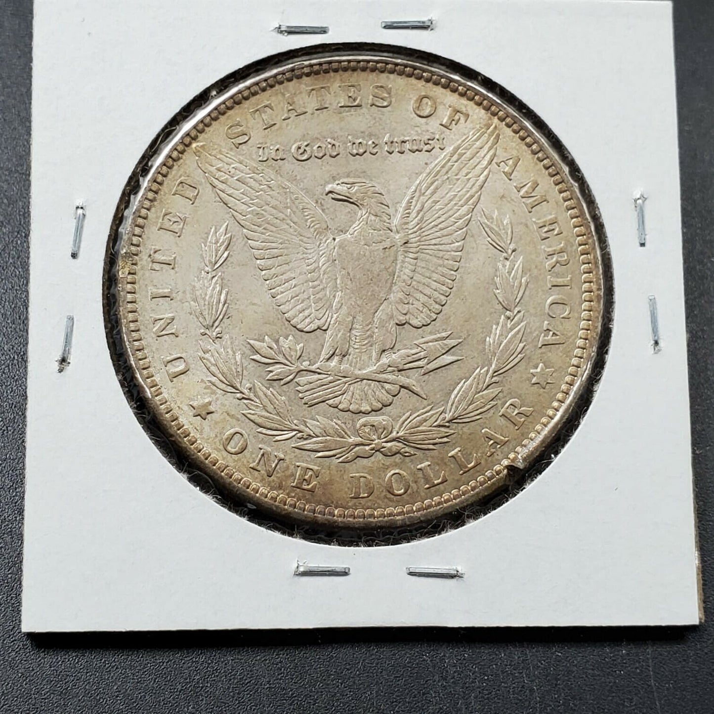 1889 P Morgan Silver Dollar Coin Choice AU About UNC Original Toning toner