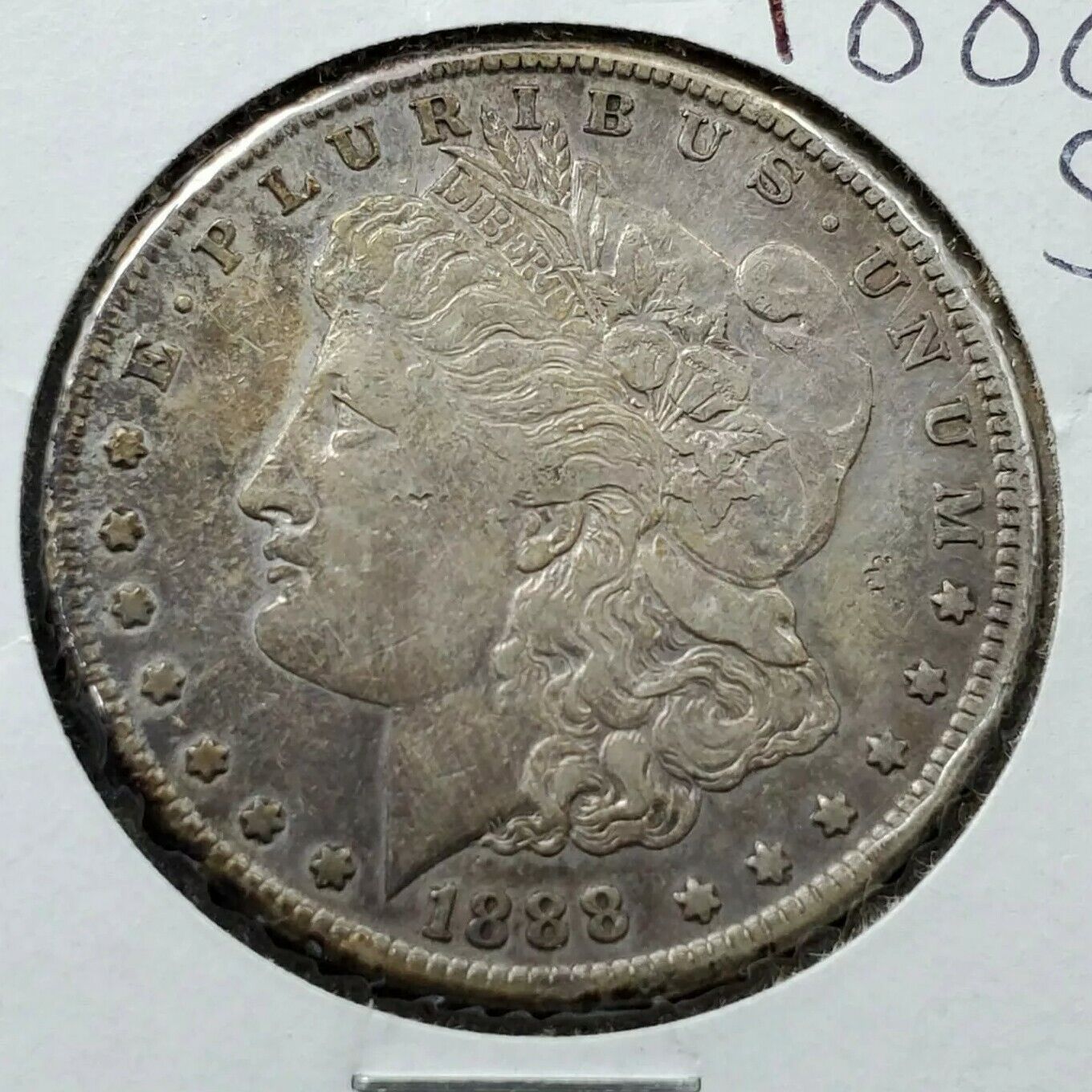 1888 S Morgan Silver Dollar Coin Choice XF EF Extra Fine Original Neat Toning