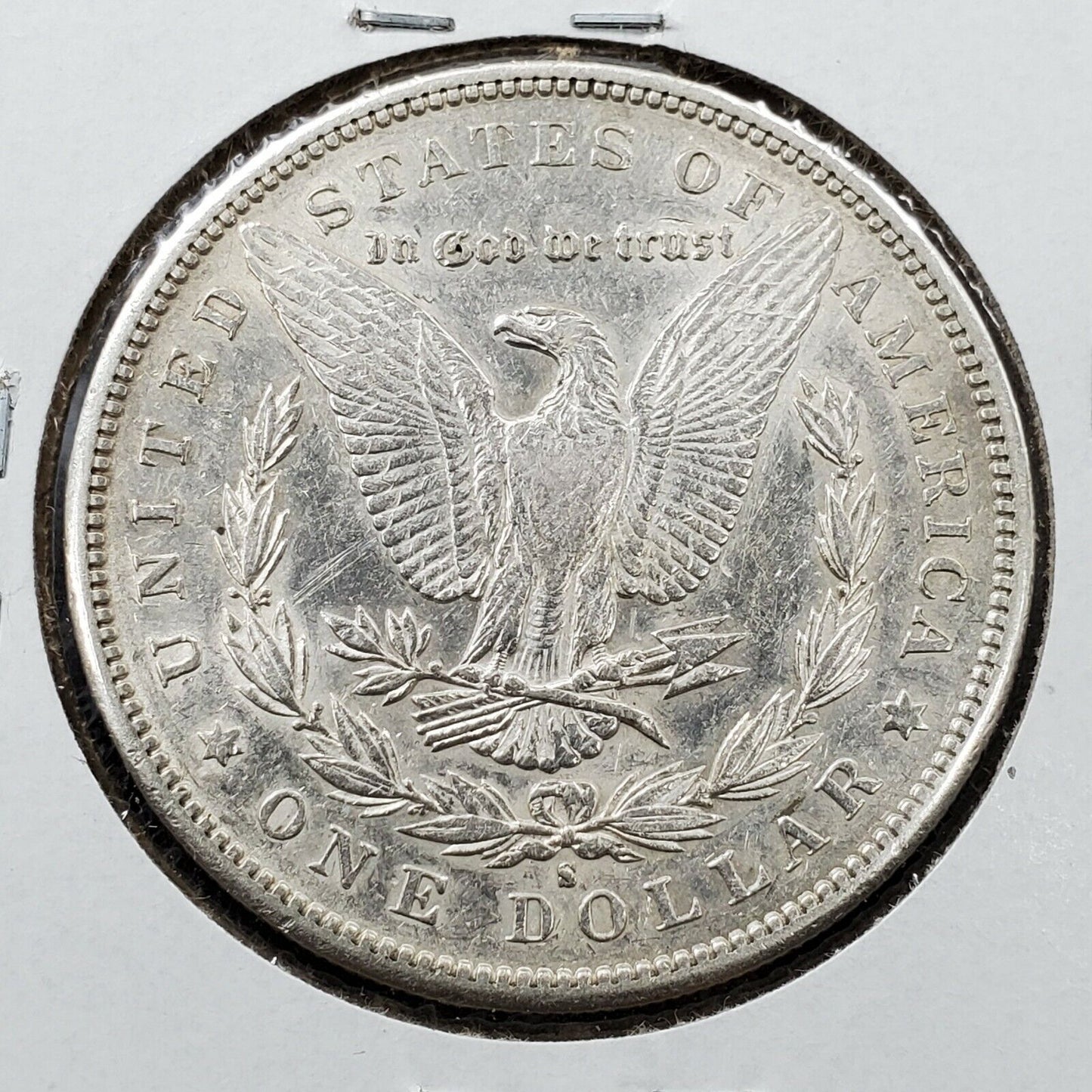 1897 S Morgan Silver Dollar Coin VF / XF Details Cleaned Nice Looking Coin