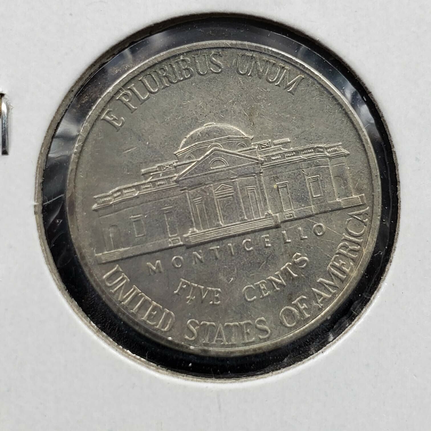 1999 P 5c BU Jefferson Nickel Misaligned Die Error Coin UNC