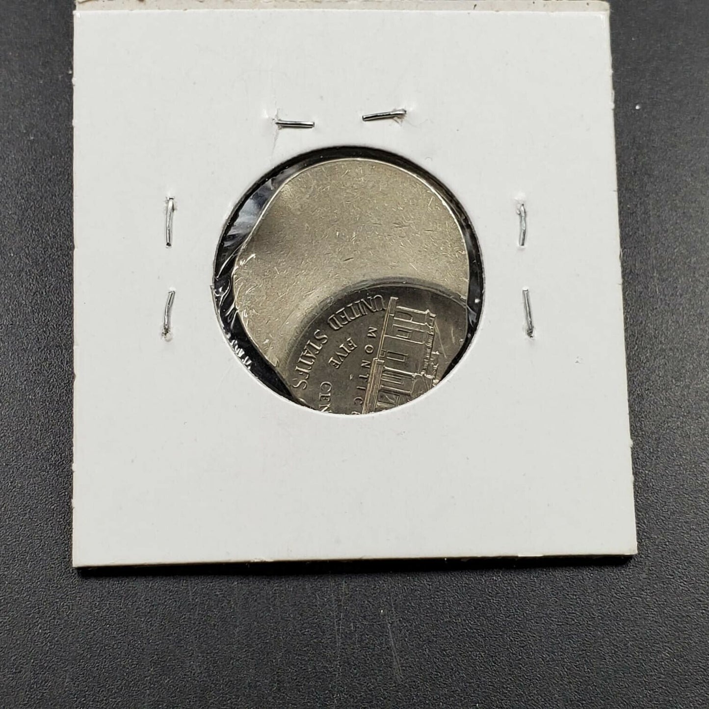 NO DATE 5c BU Jefferson Nickel OFF Center Error with Brockadge Coin