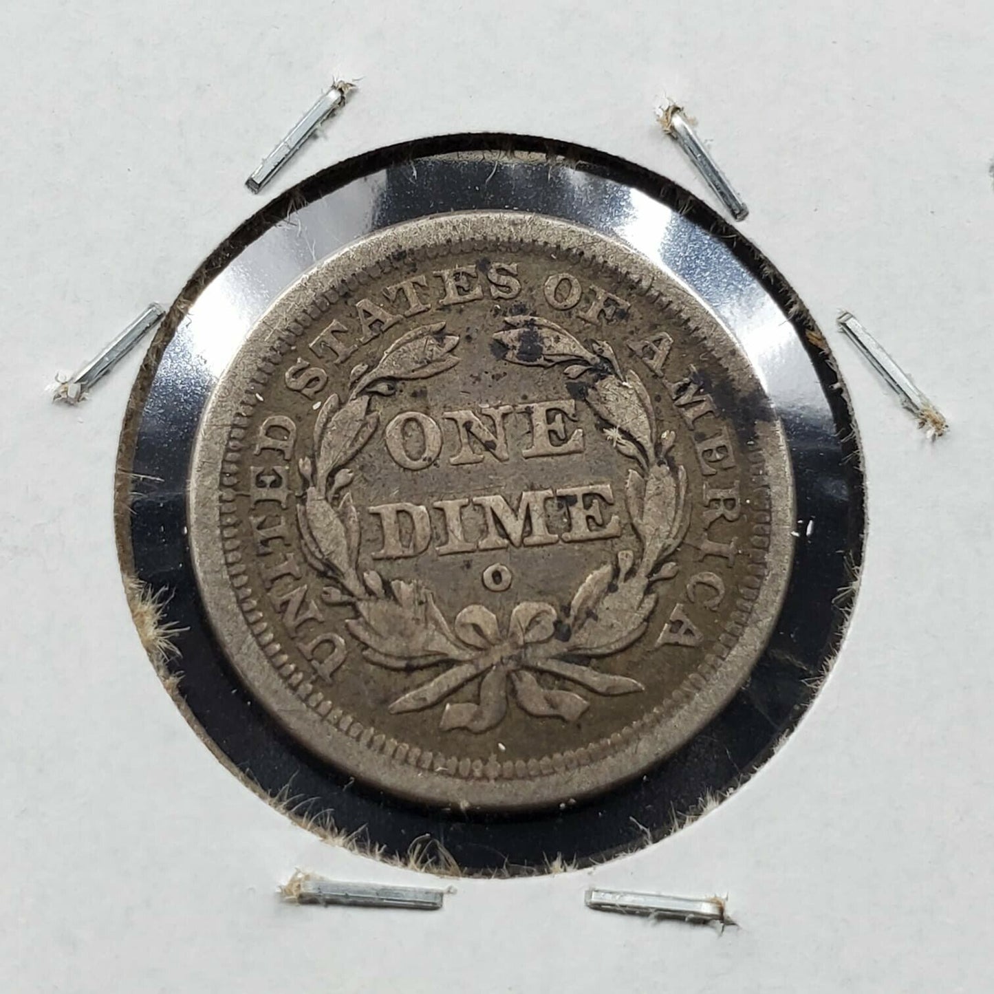 1841 O Liberty Seated Silver Dime Coin Average VG / F Small o F-106 Variety