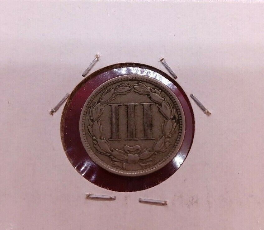 1881 P 3c Nickel Liberty Head Three Cent Piece Coin Choice VF Very Fine Circ