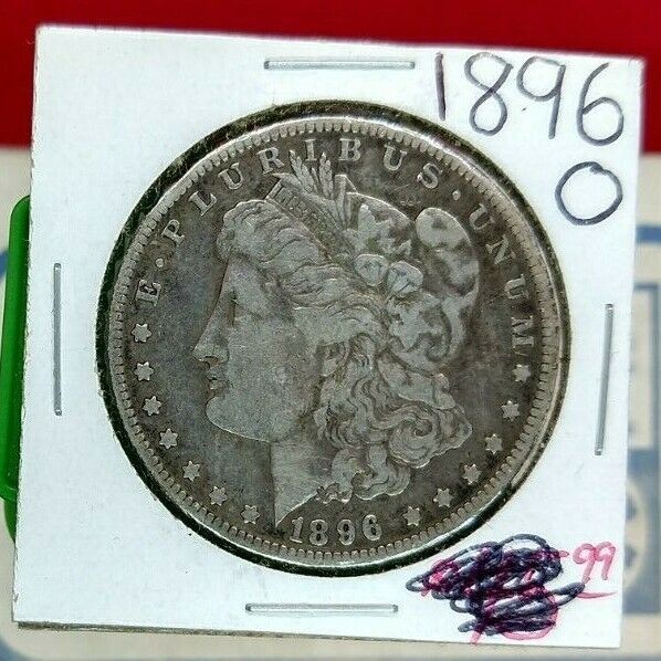 1896 O Morgan Silver Eagle Dollar Coin Choice VF Very Fine Circulated
