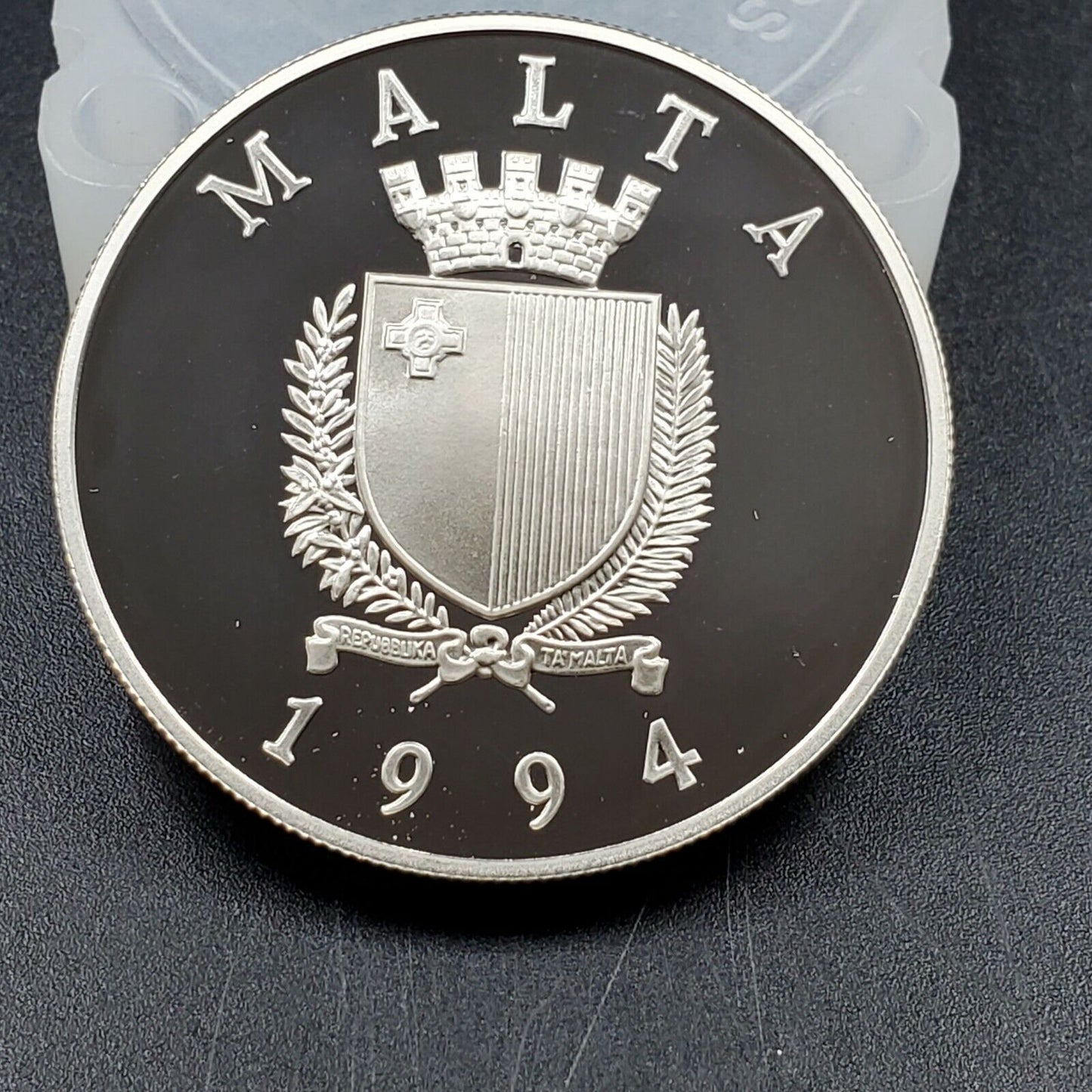 Malta 5 Liri 1994 Valletta Gem Proof Silver Coin UNC 20k Mintage Ship Design