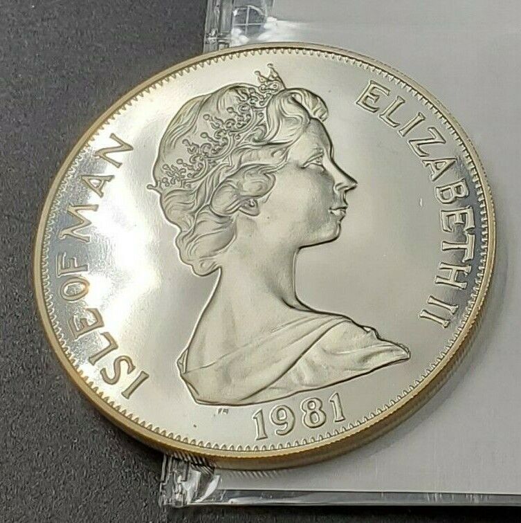1981 Pobjoy Mint Isle of Man Dependency Commemorative Gem Proof Silver Coin