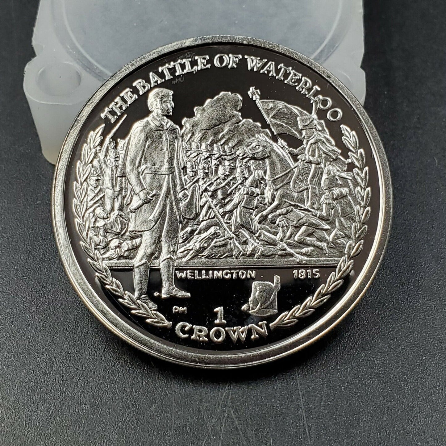 2006 Pobjoy Mint Isle of Man Silver Crown Gem Proof Battle of WATERLOO Napoleon