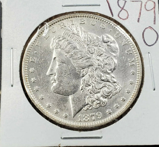1879 O Morgan Silver Eagle Dollar Coin Average UNC Uncirculated