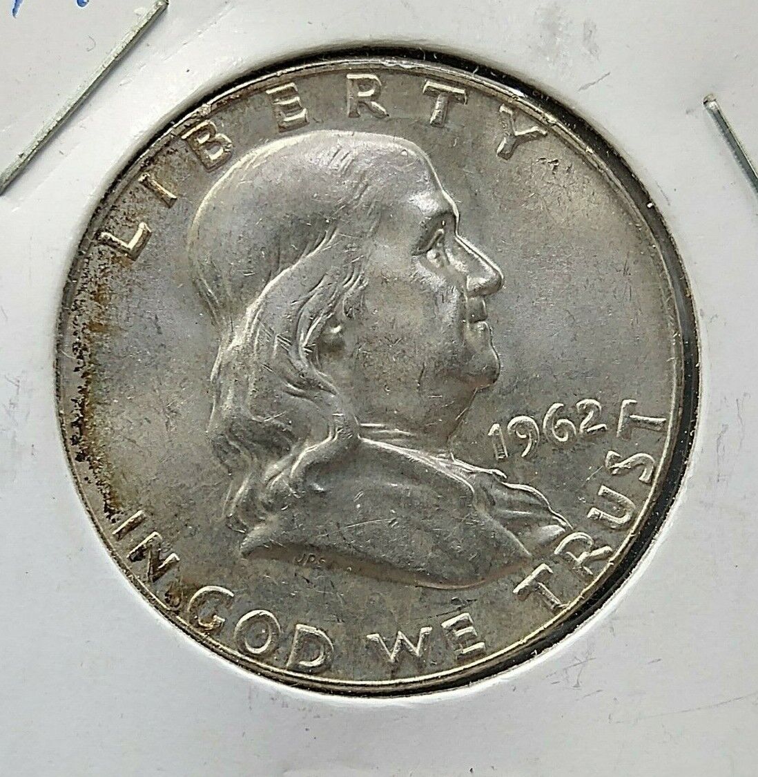 1962 D Franklin Silver 90% Half Dollar Coin Choice / GEM BU UNC Nice Bell Lines