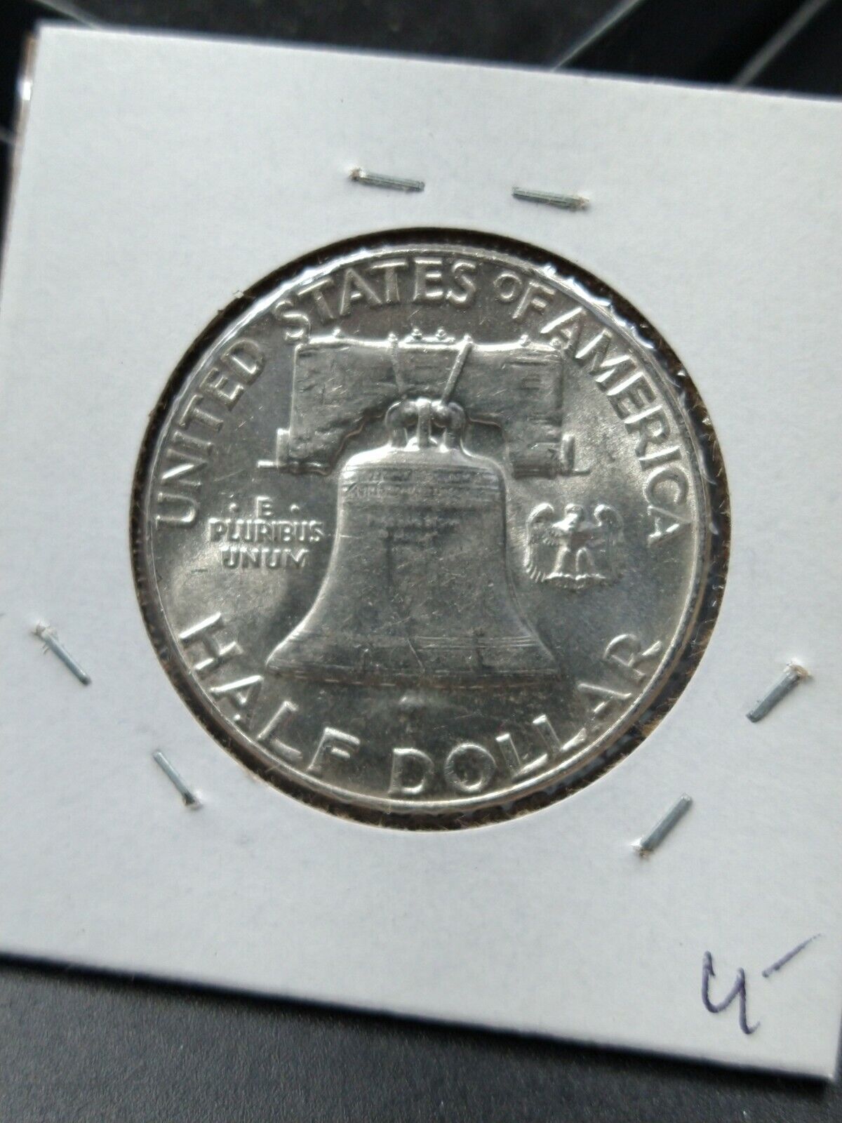 1954 P Franklin Silver 90% Half Dollar Coin AVG BU Uncirculated