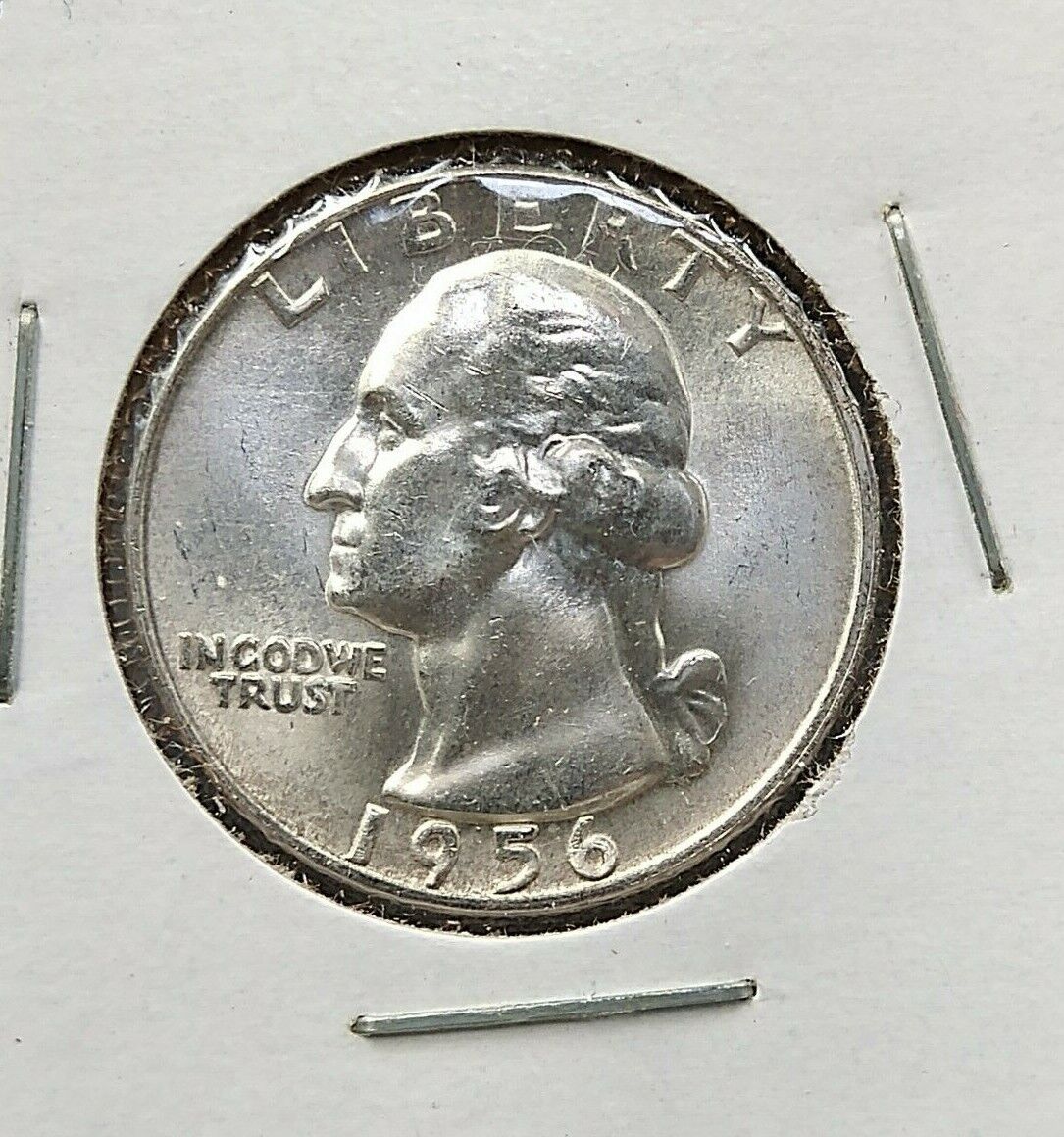 1956 P 25C Washington Quarter Silver Coin CH Choice BU Uncirculated