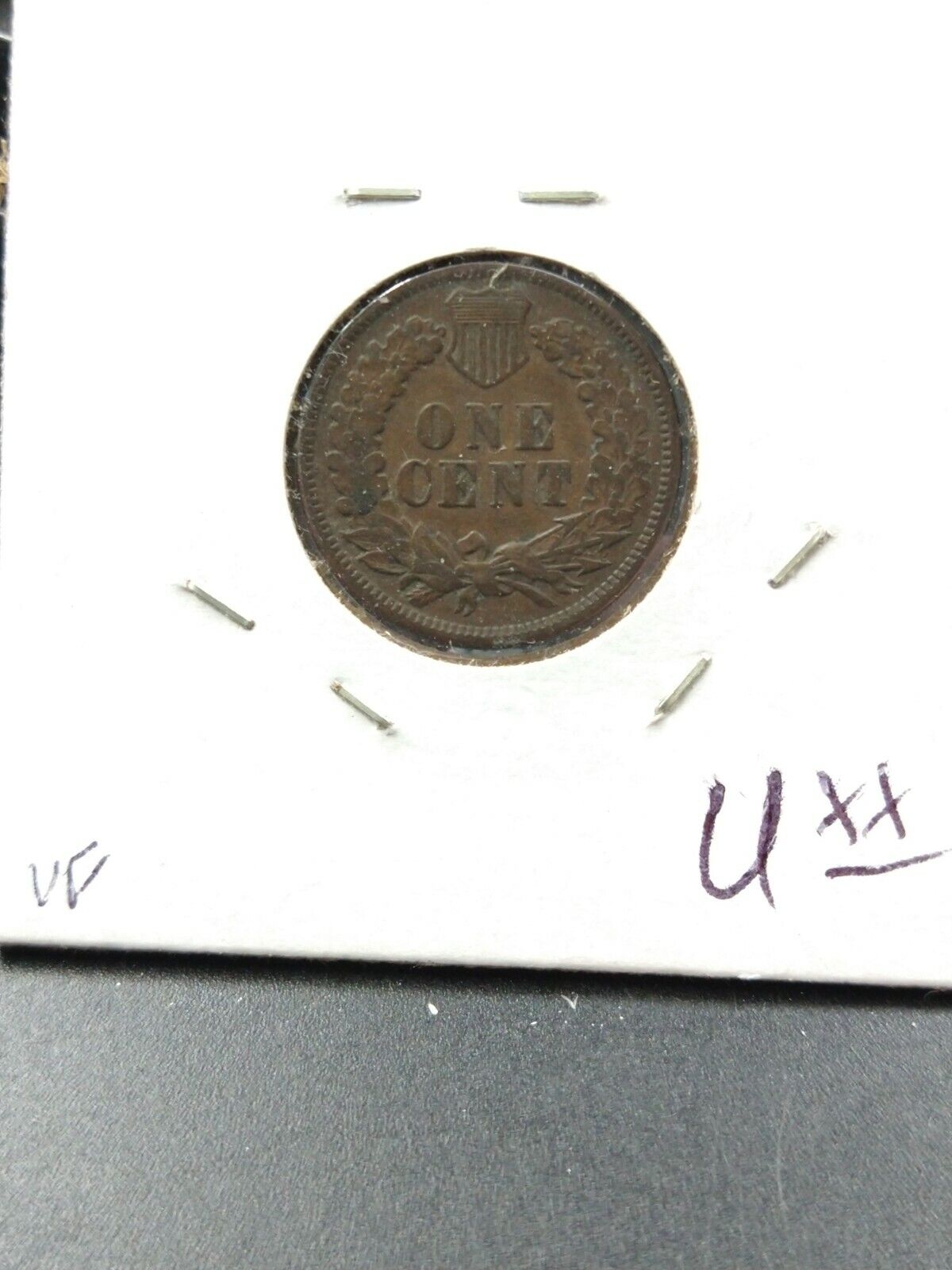 1890 Indian Head Cent Penny Coin Average Fine / Very Fine