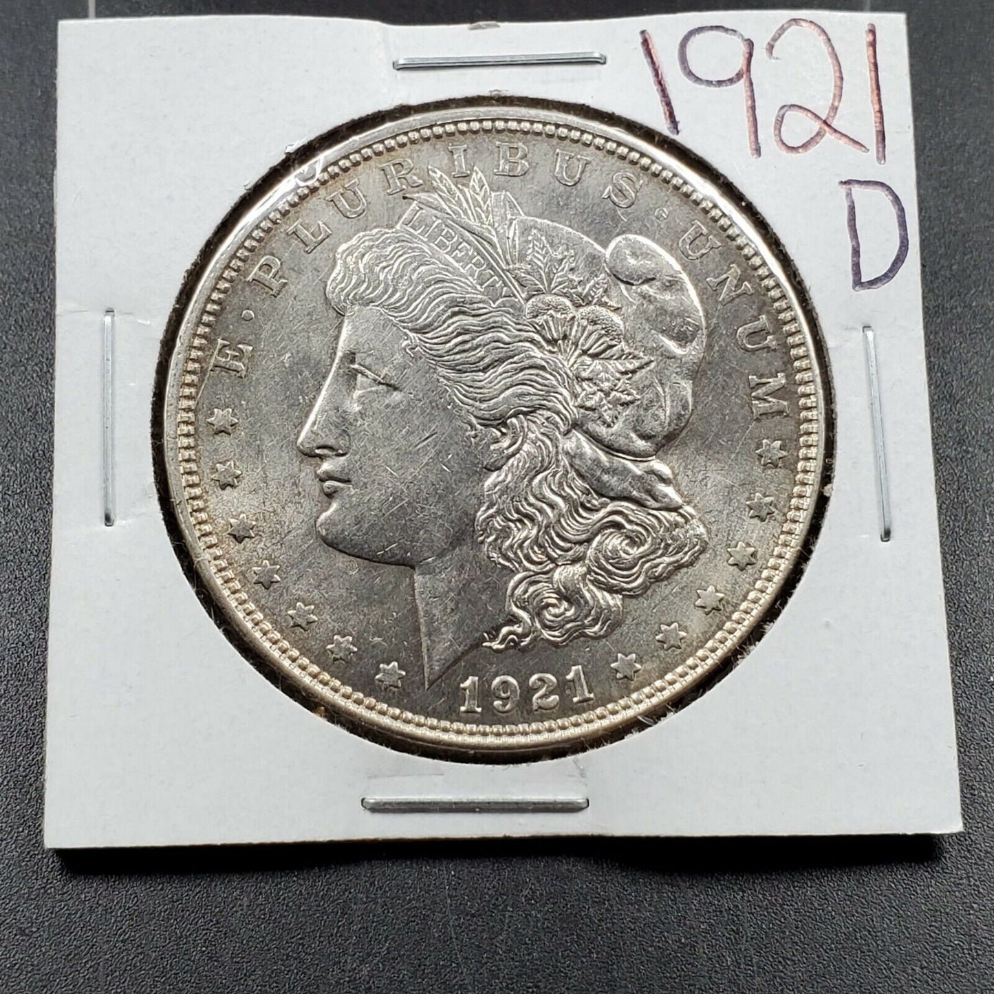 1921 D $1 Morgan Silver Dollar Coin AVG BU Uncirculated 100 Years Anniversary