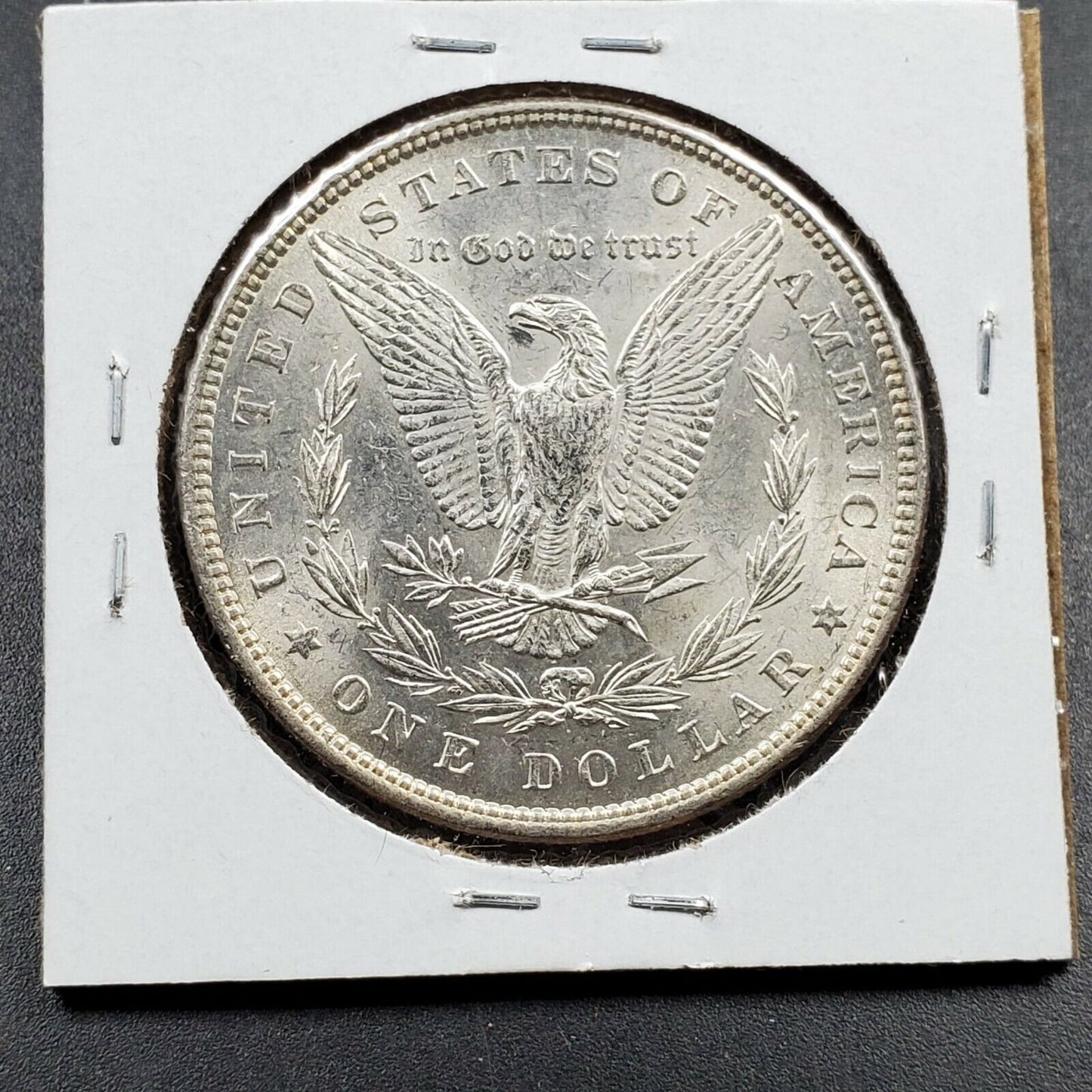 1882 P $1 Morgan Silver Eagle Dollar Coin Average BU Uncirculated Some Toning