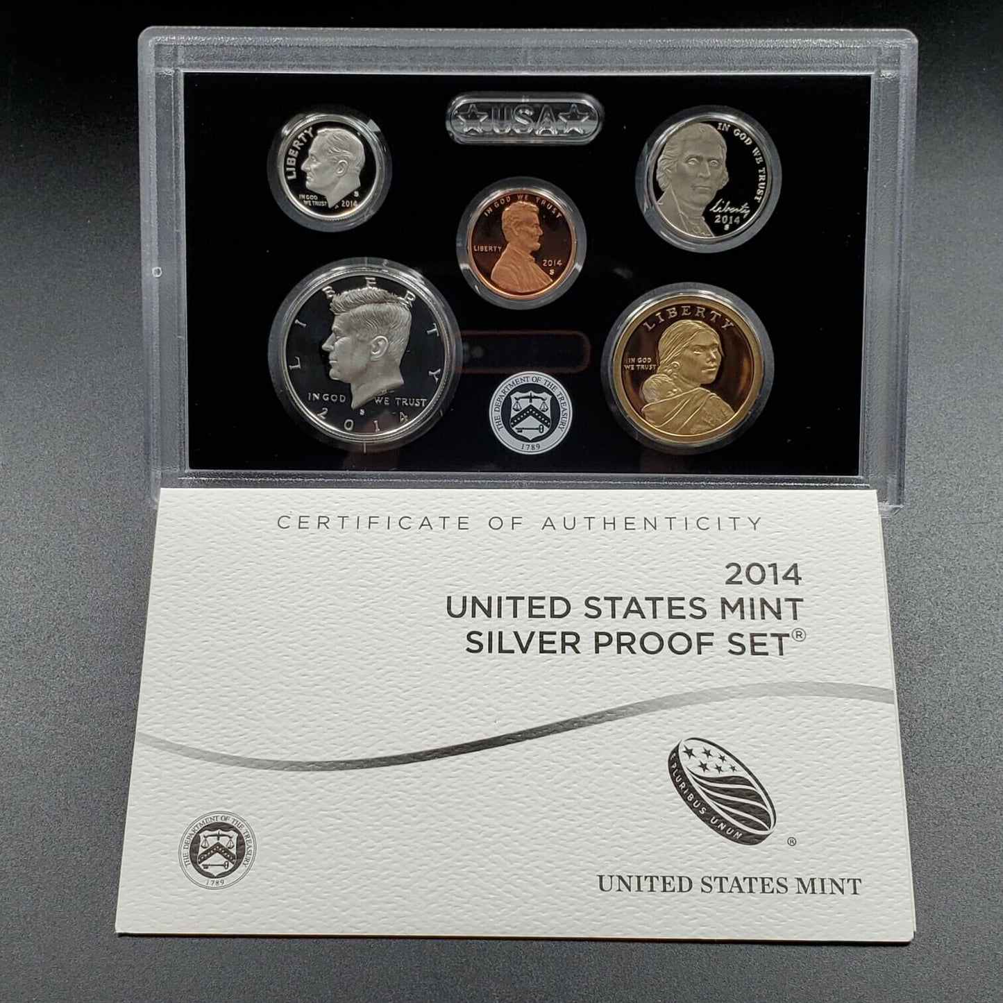 2014 S US Proof 90% Silver 14 Coin Set OGP Combo Ship Discount RobinsonsCoinTown