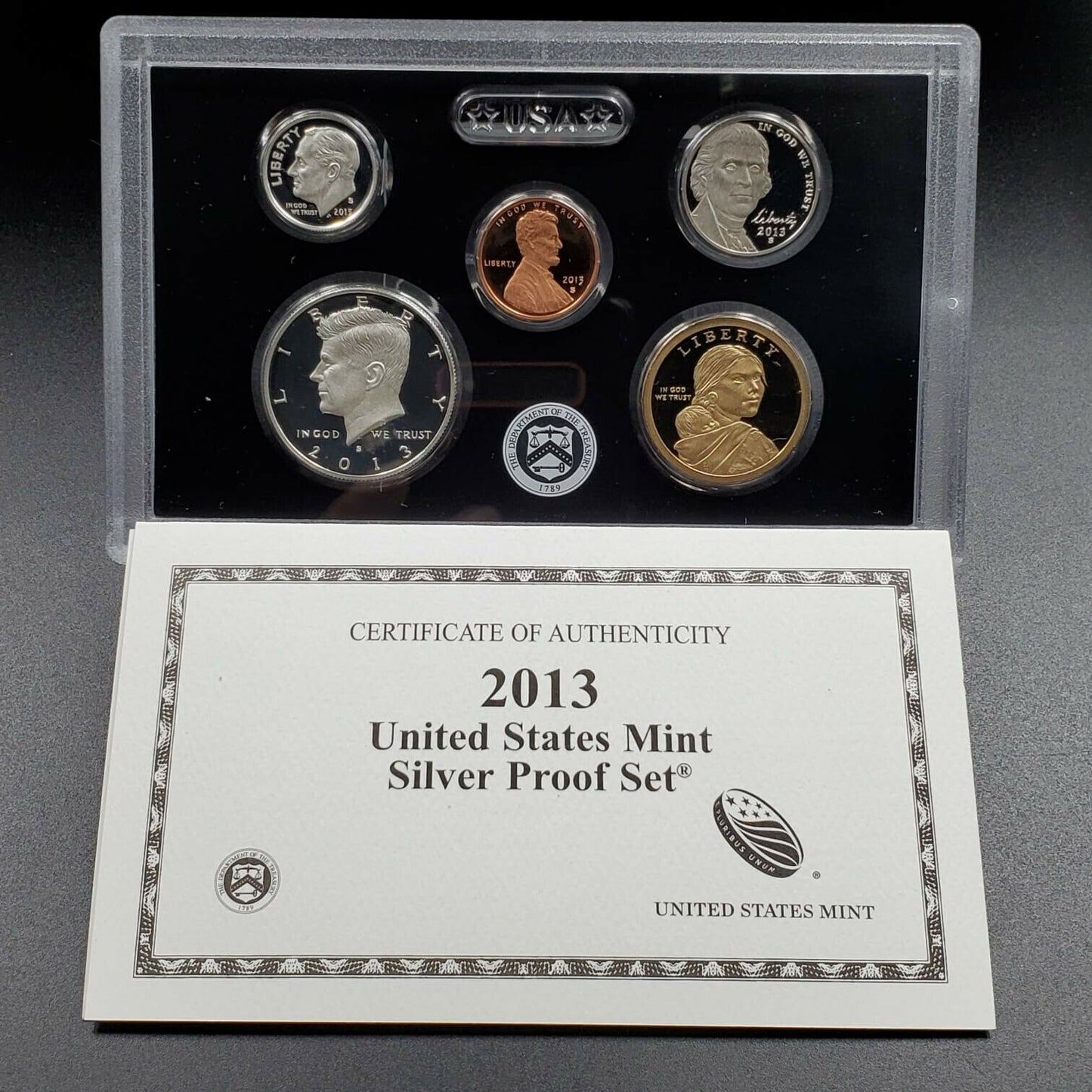 2013 S US Proof 90% Silver 14 Coin Set OGP Combo Ship Discount RobinsonsCoinTown
