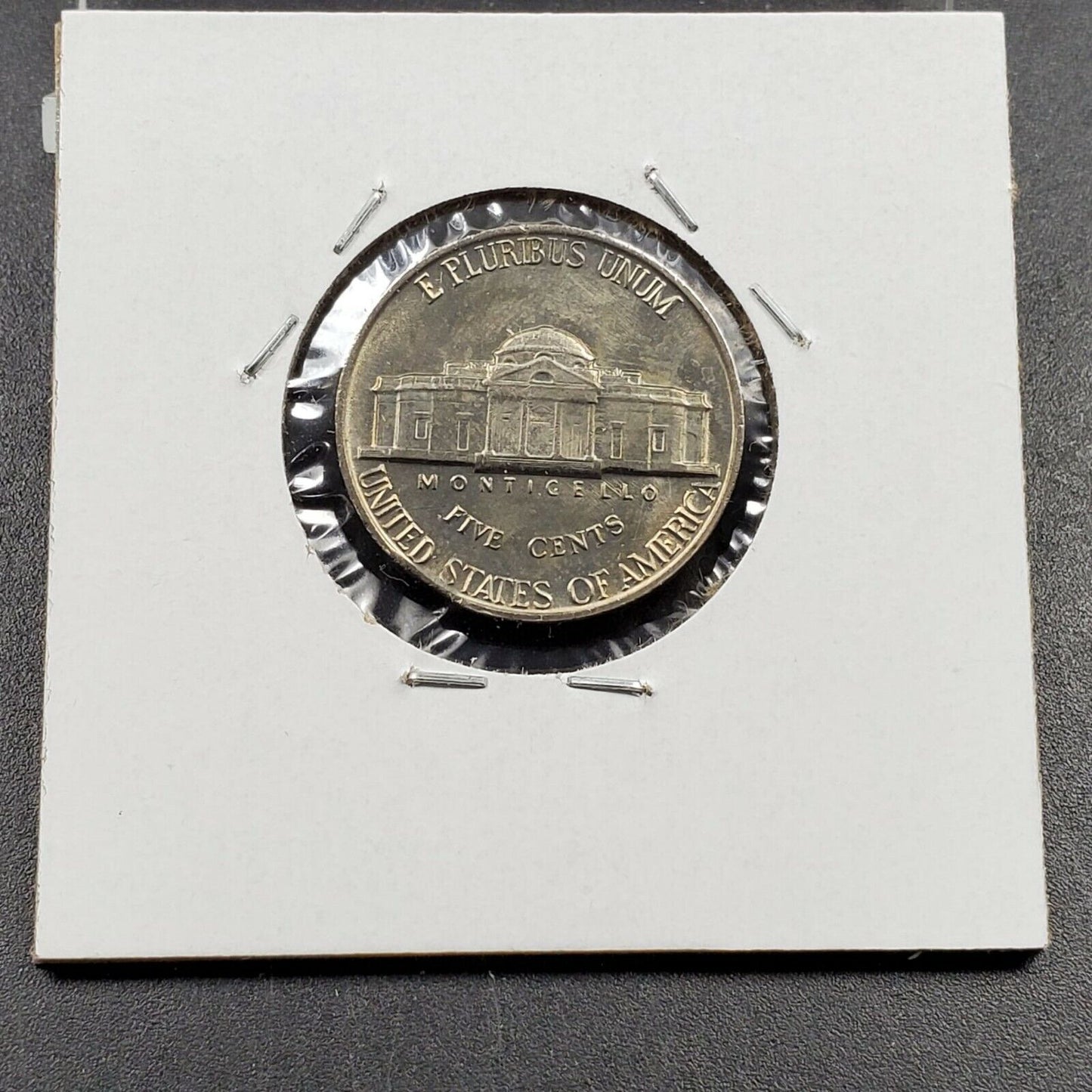 1960 P Jefferson Nickel 5c CH BU UNC CLIPPED Planchet Error Coin 2