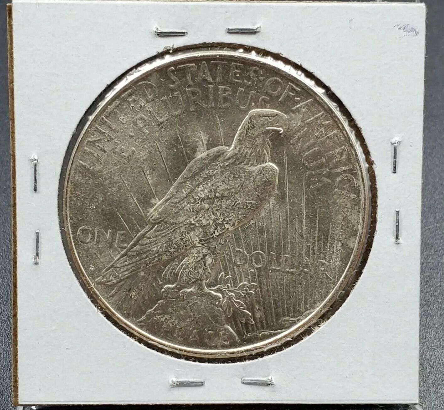 1923 D $1 Peace Silver Eagle Dollar Coin OBV Die Cracks Vam Variety AU Details