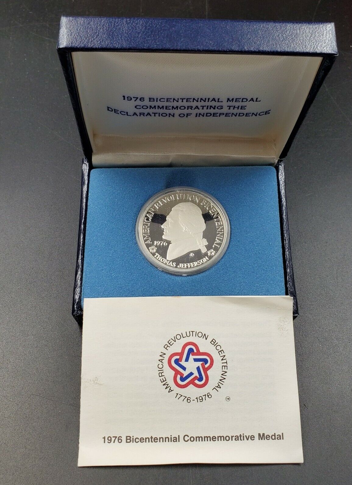 1976 Bicentennial Commemorative Medal The Declaration of Independence