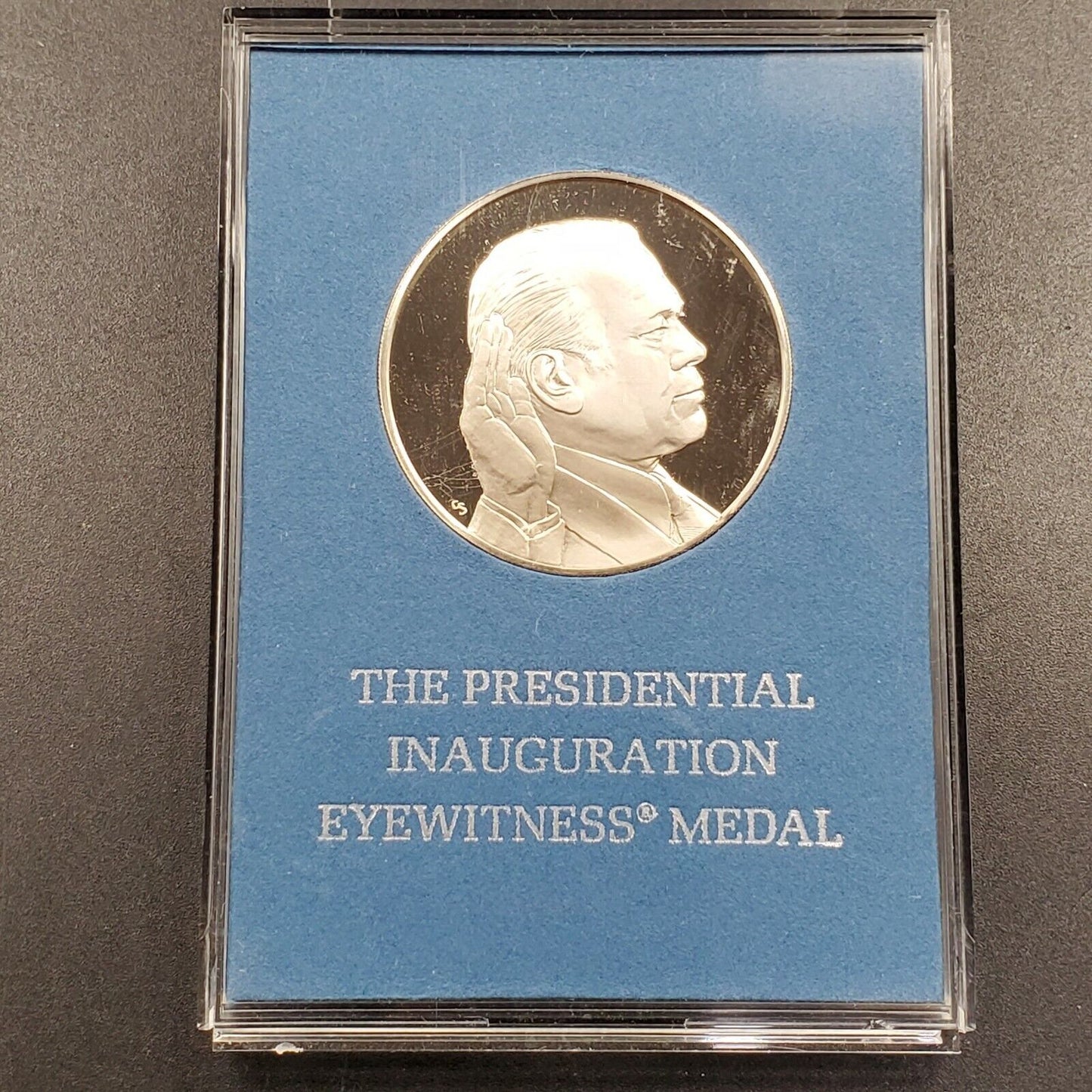 The 1974 Presidential Inauguration Eyewitness Proof Medal Silver Gerald Ford