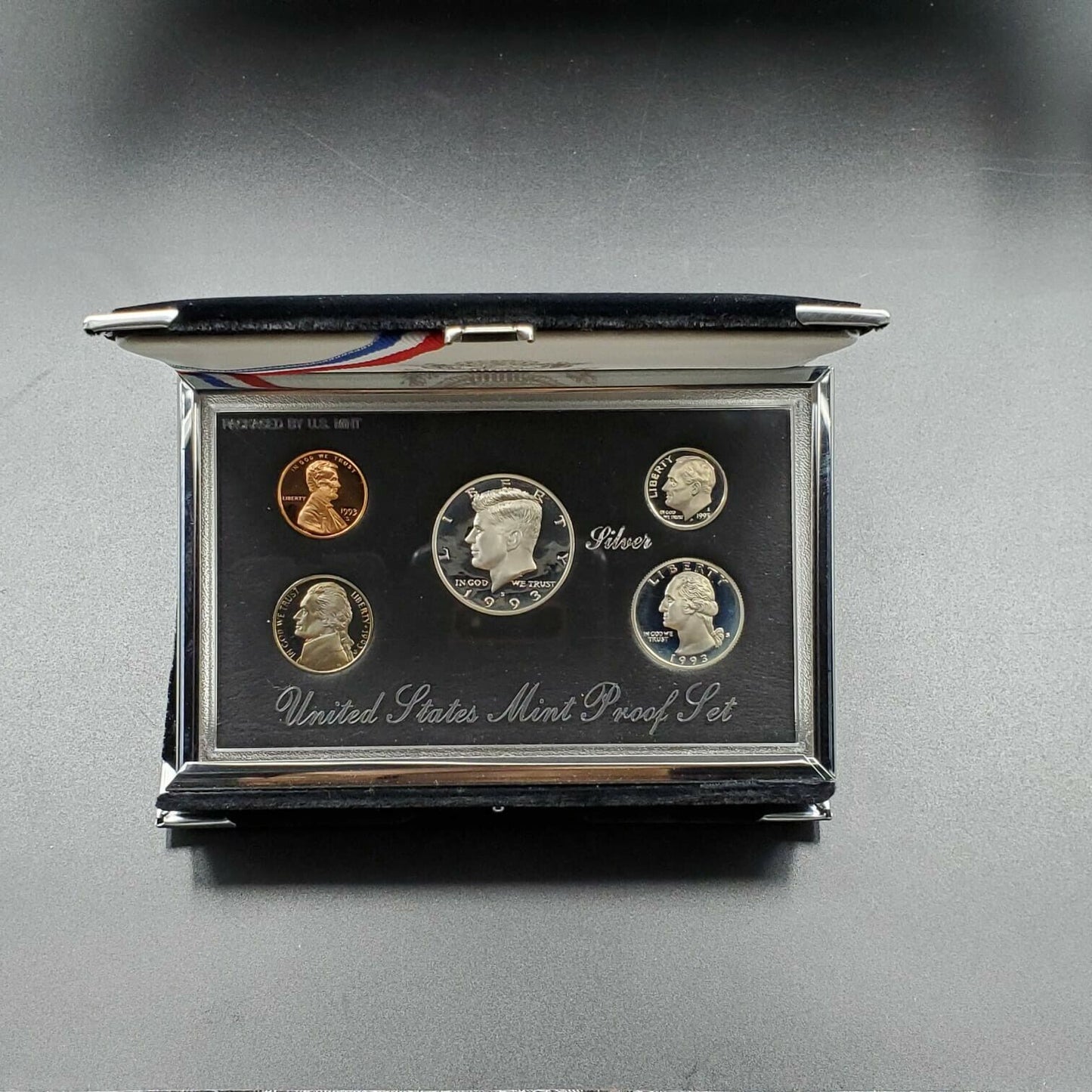 1993 S US Mint Premier Silver Proof Set OGP Box COA - RobinsonsCoinTown