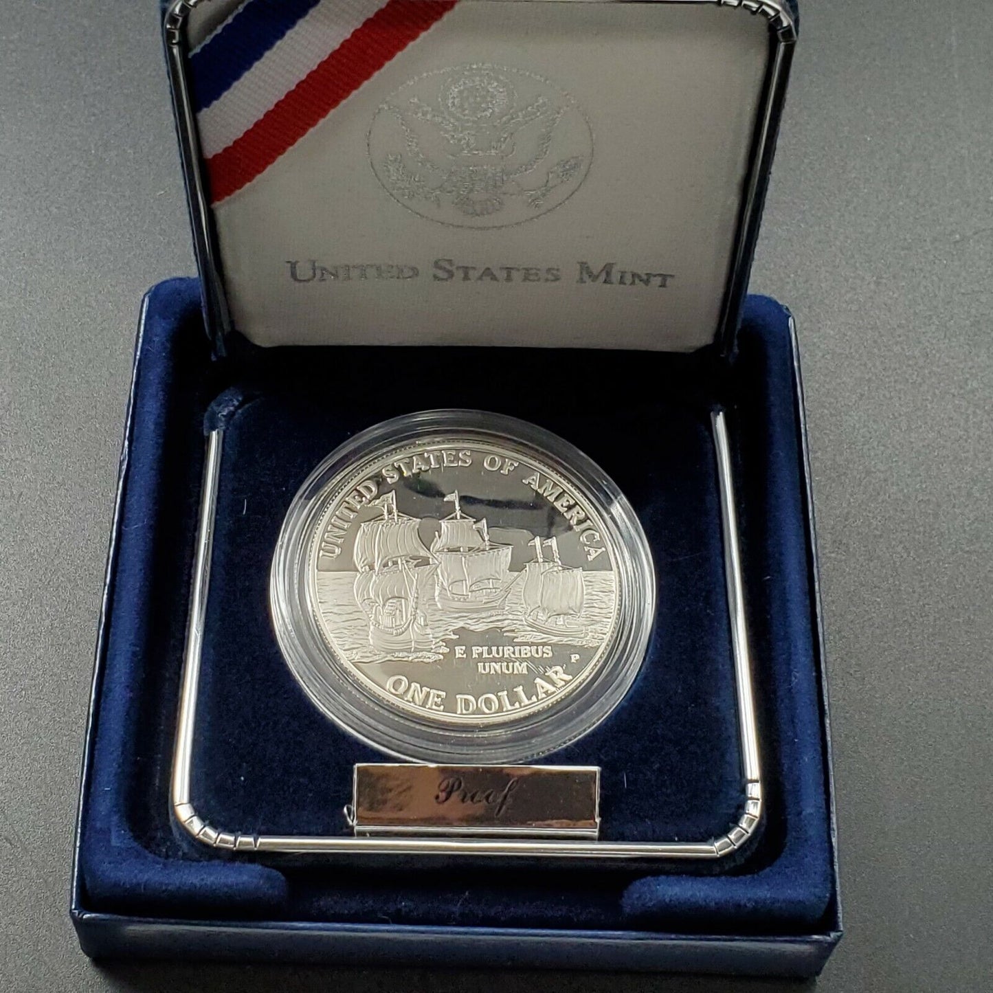 2007 P FOUNDING JAMESTOWN Commemorative Proof Silver Dollar Coin OGP COA