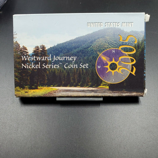 2005 WESTWARD JOURNEY NICKEL SERIES COIN SET 6 COINS IN PLASTIC W COA FREE SHIP