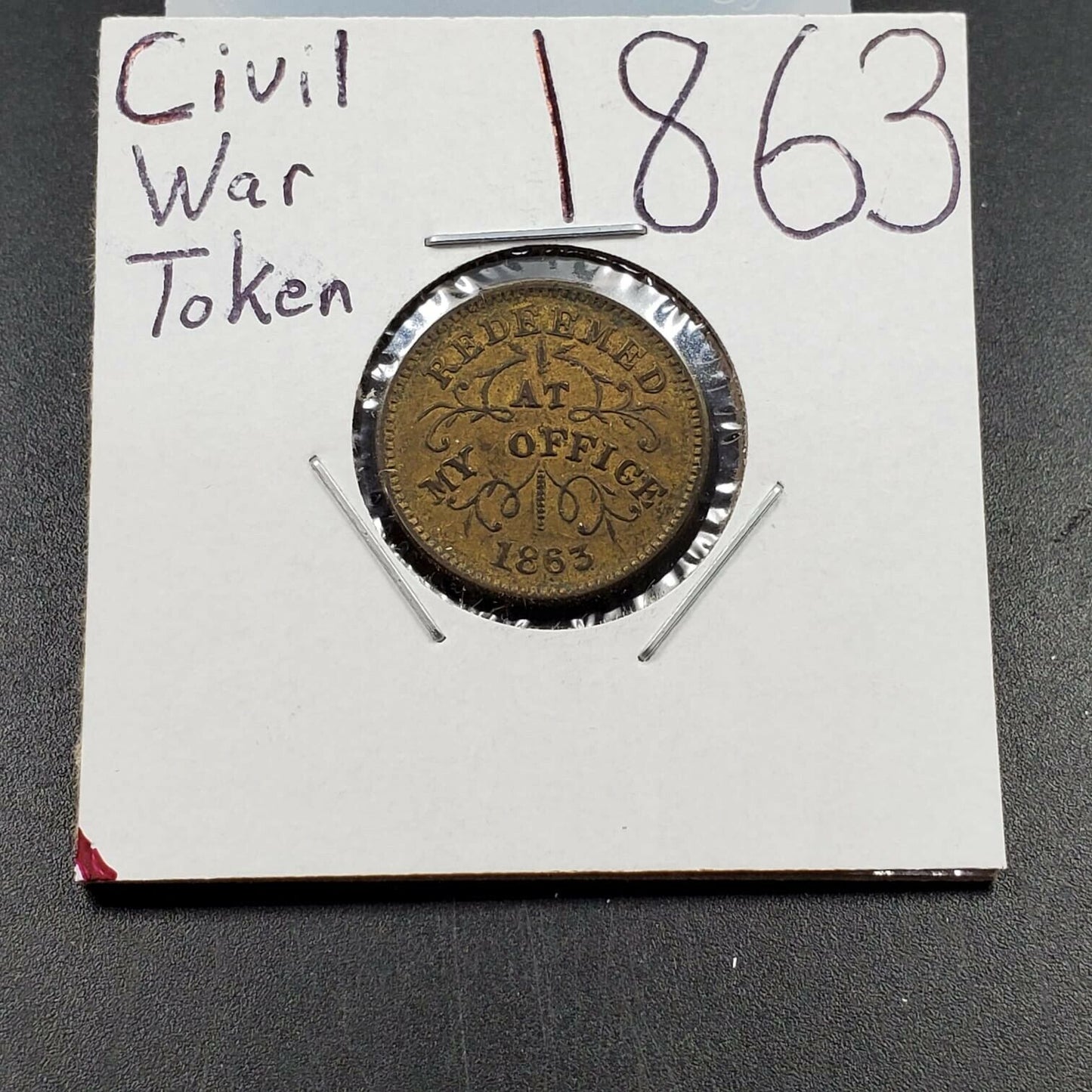Civil War Token 1863 Oliver Boutwell Miller NY CHOICE VF CIRCULATED