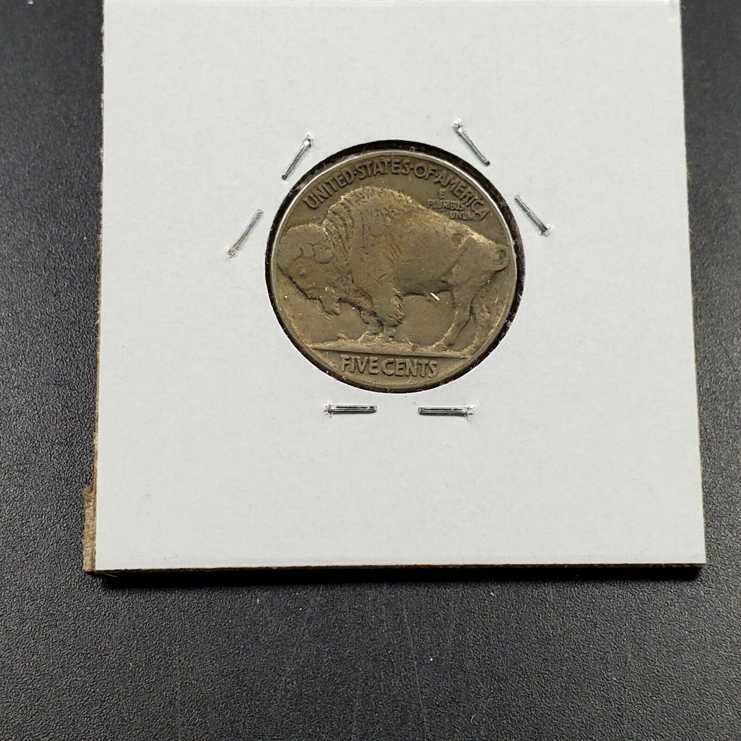 193X 5c Buffalo Indian Nickel Coin Choice VF STRUCK THRU @ DATE ERROR