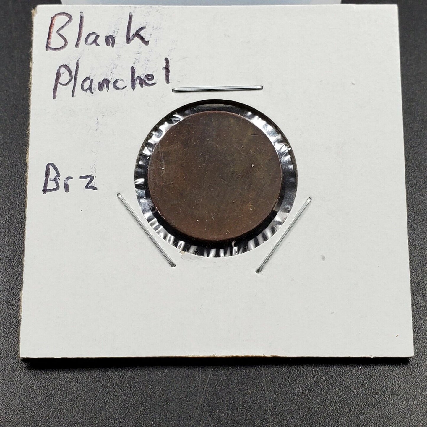 BLANK COPPER LINCOLN CENT PLANCHET ERROR VARIETY COIN 95% BRONZE PRE 1982 #2