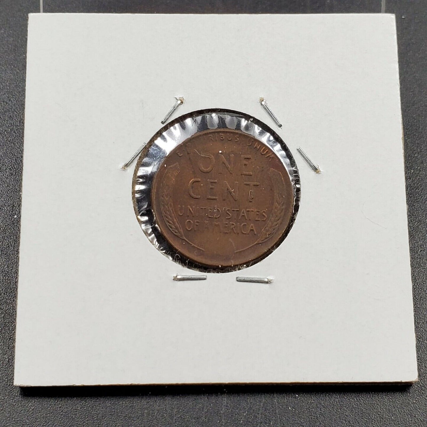 1957 D 1c Lincoln Wheat Cent Error Coin Major Laminated Planchet AU