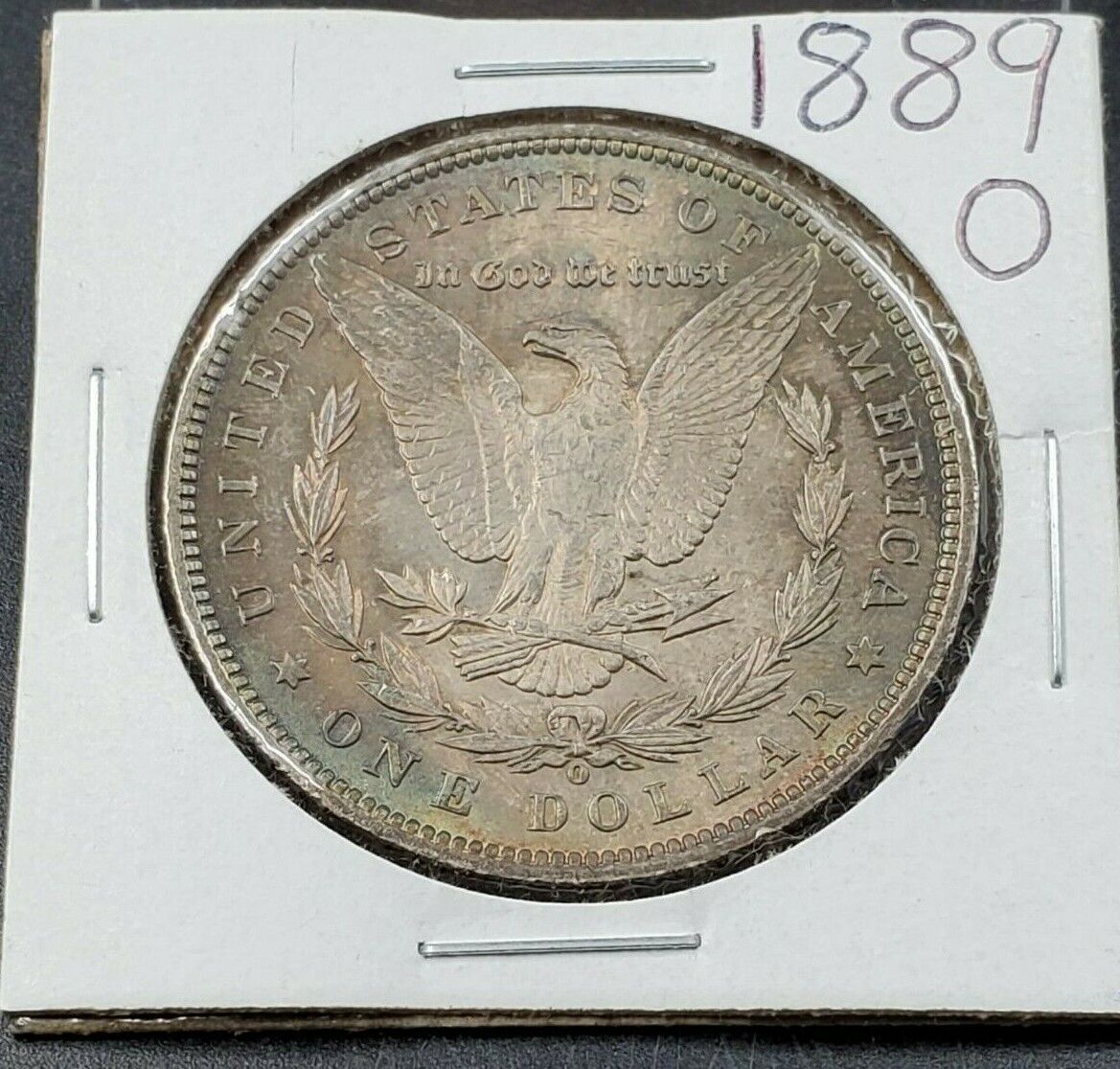 1889 O Morgan Silver Eagle Dollar Coin Nice Average BU Uncirculated Toner Toner