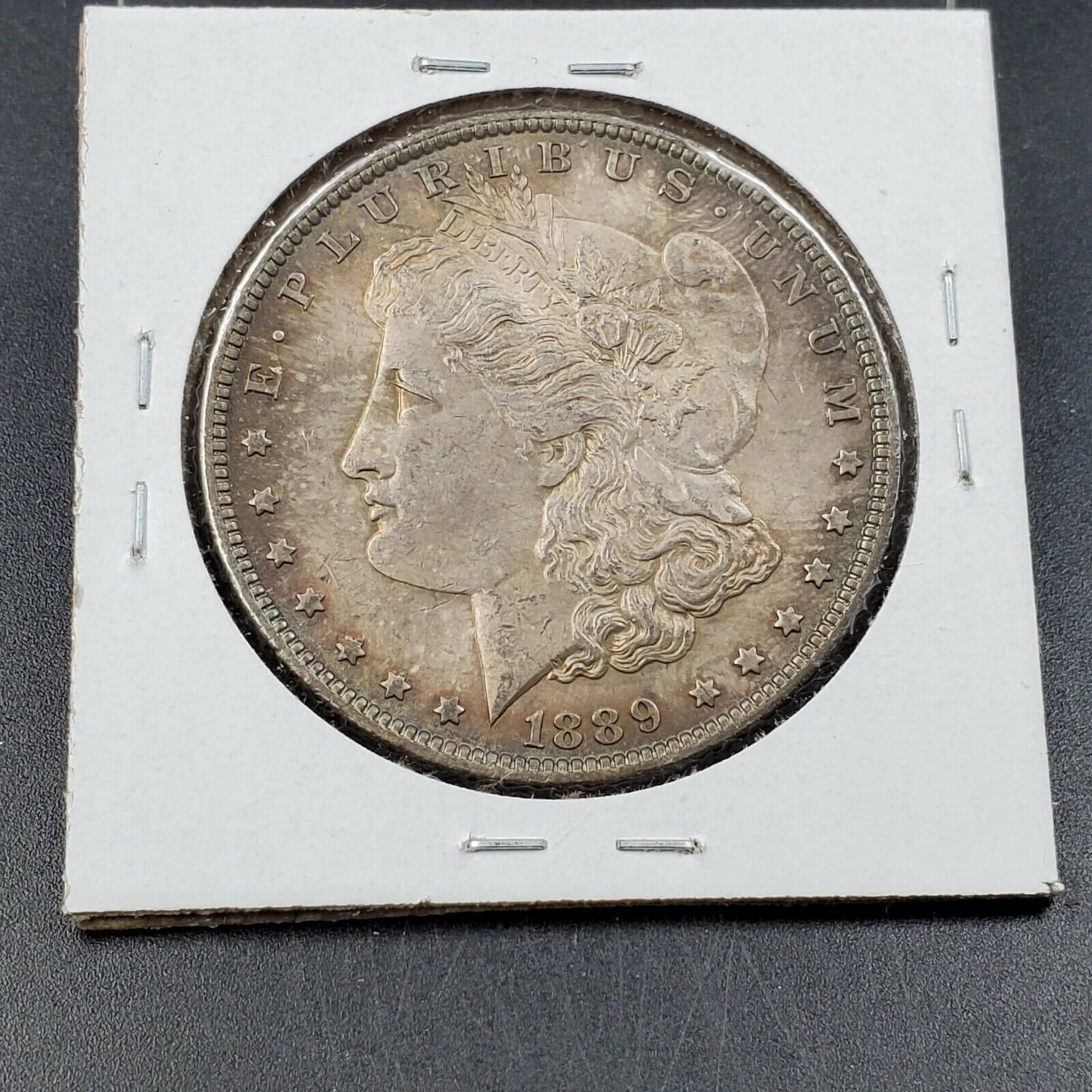 1889 O Morgan Silver Eagle Dollar Coin Nice Average BU Uncirculated Toner Toner